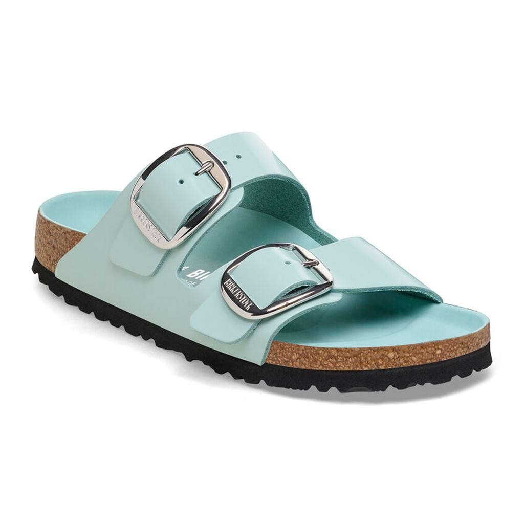 Arizona Big Buckle Parlak Deri Surf Green Terlik   