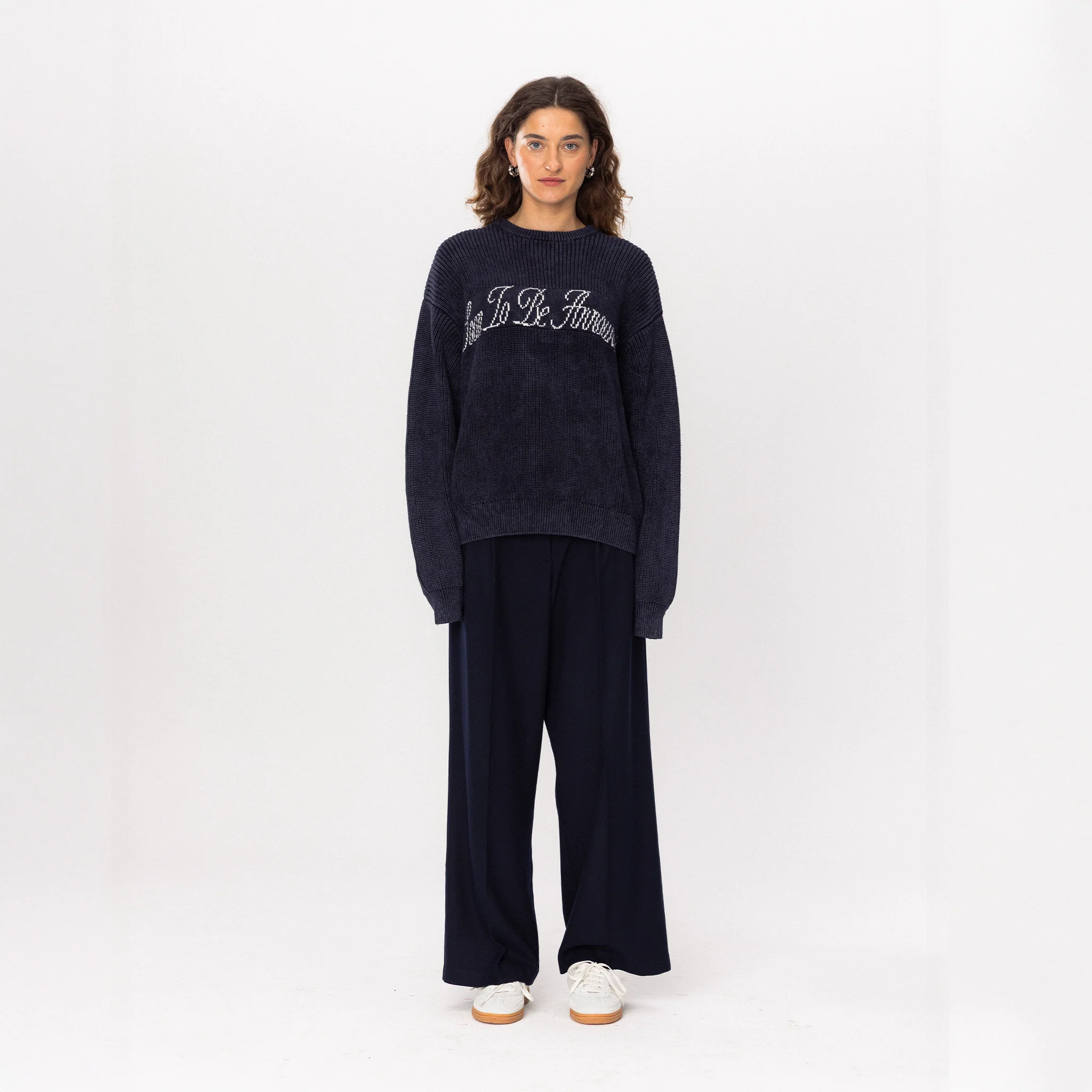 STBA Logo Triko Kazak - Lacivert