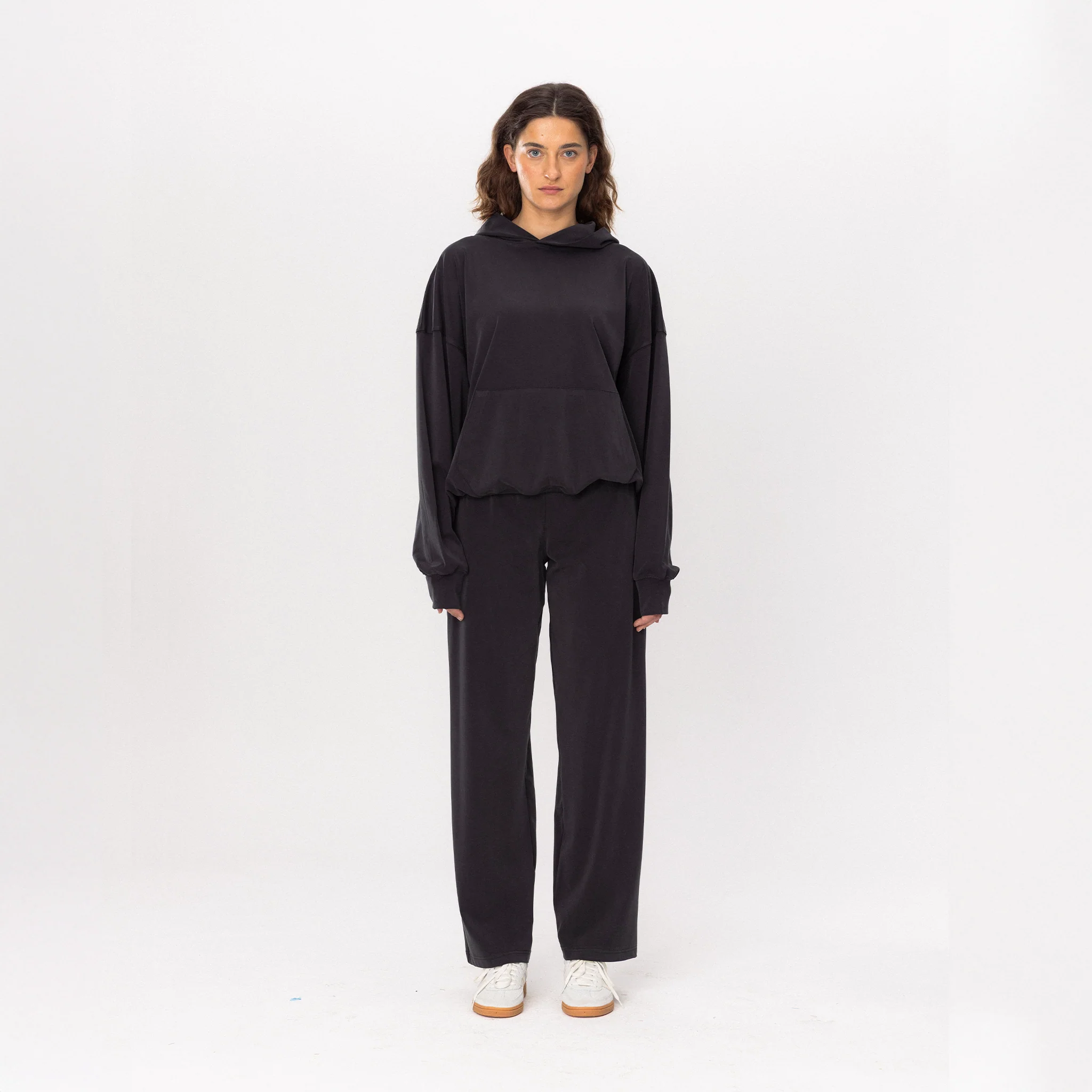 SILKY AND SMOOTH Hoodie - Gri 