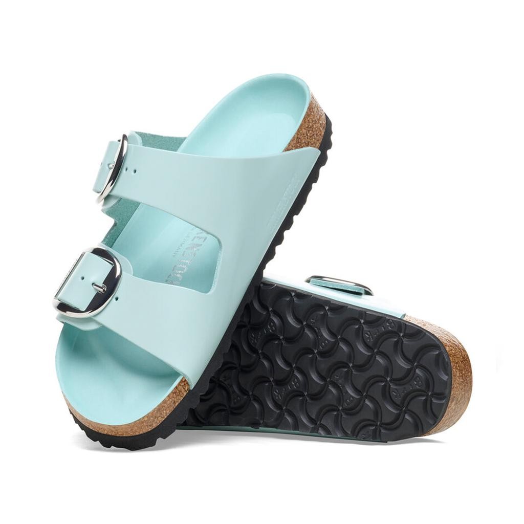 Arizona Big Buckle Parlak Deri Surf Green Terlik   