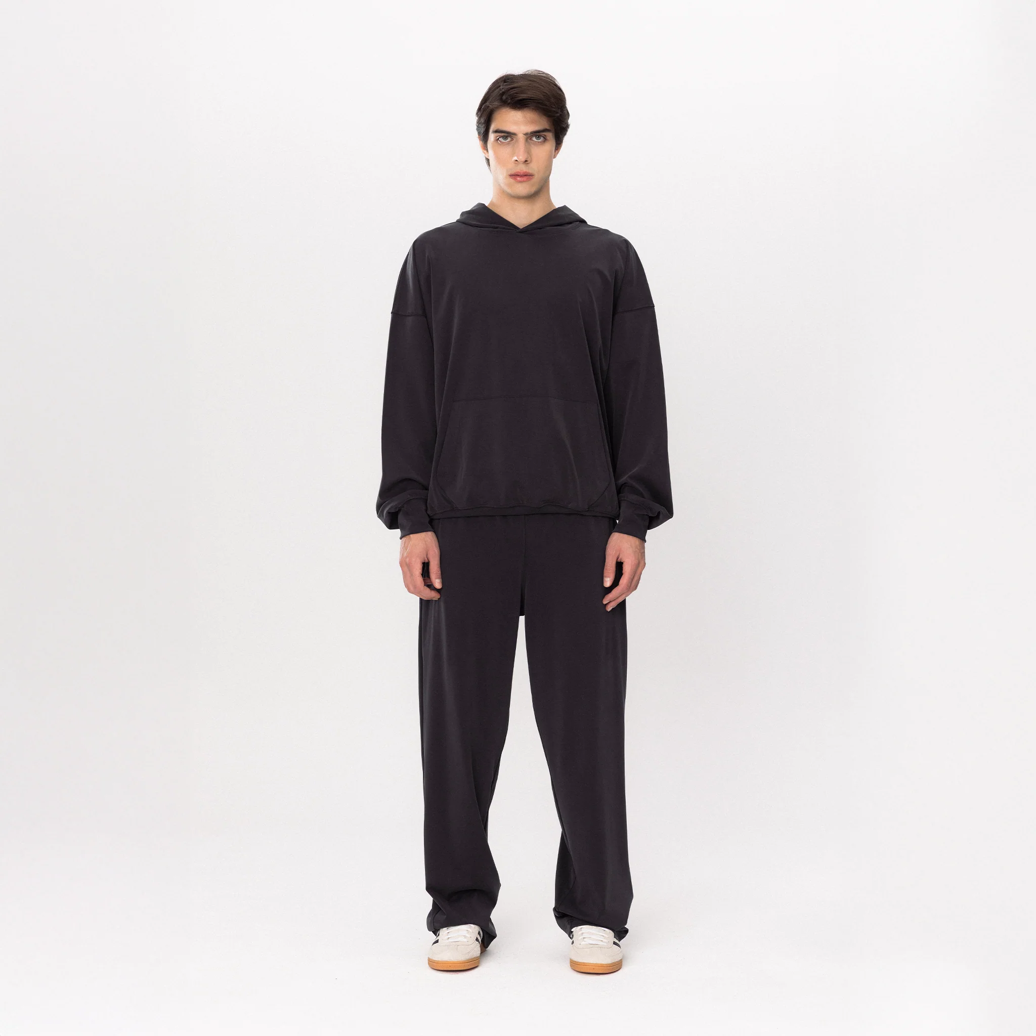 SILKY AND SMOOTH Hoodie - Gri 