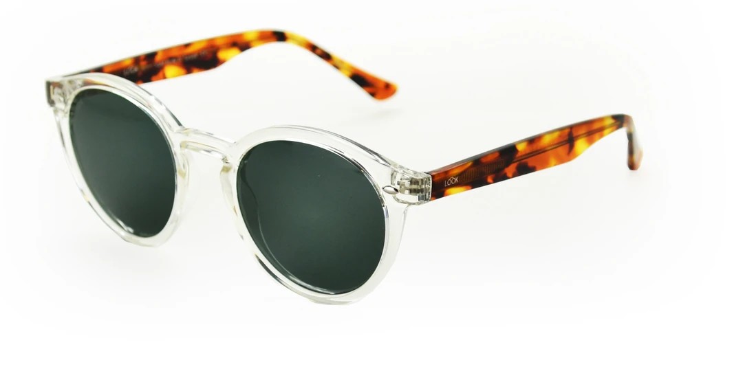LETOON BOLD Unisex Güneş Gözlüğü - Crystal Chocolate / Green