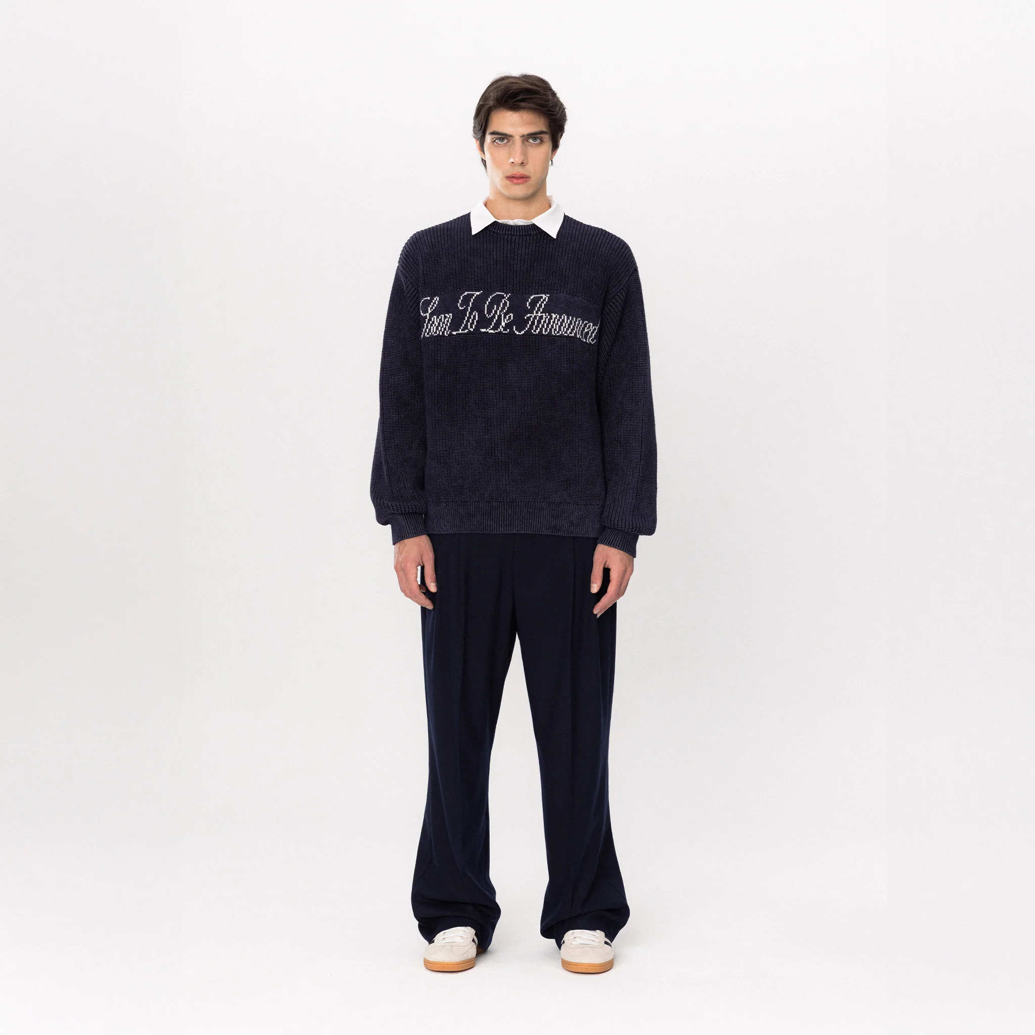 STBA Logo Triko Kazak - Lacivert