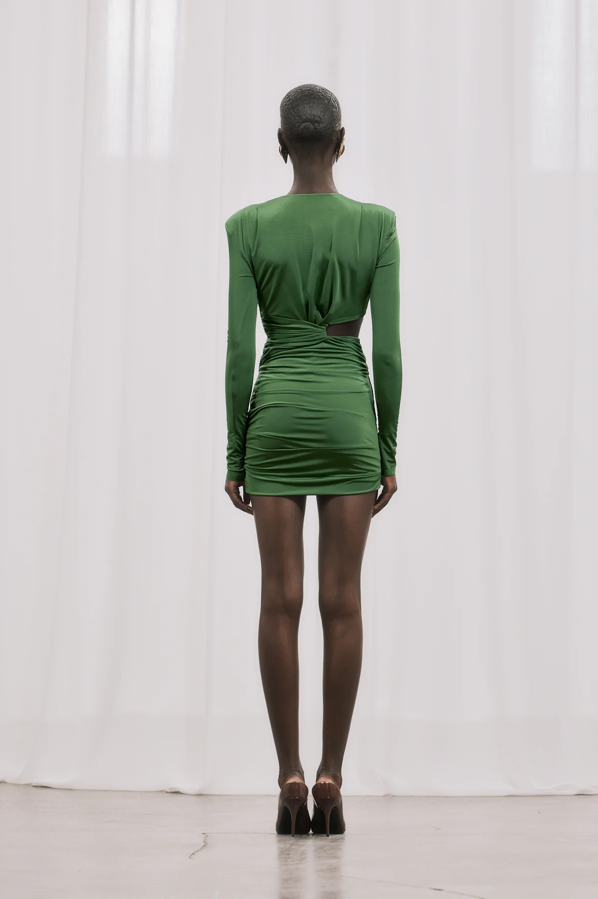 INES Mini Elbise - Yeşil
