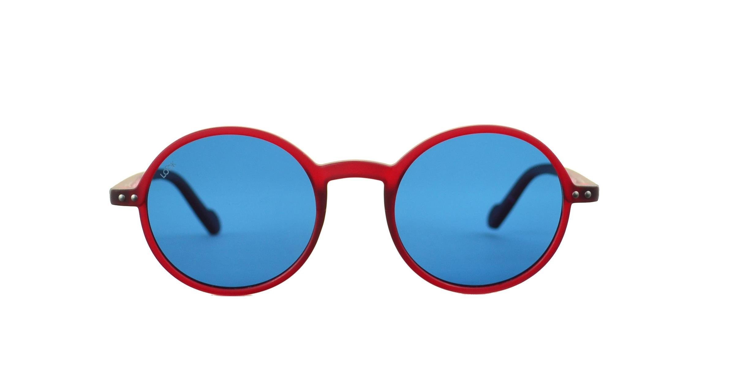 LEON Unisex Güneş Gözlüğü - Matte Cherry Blue