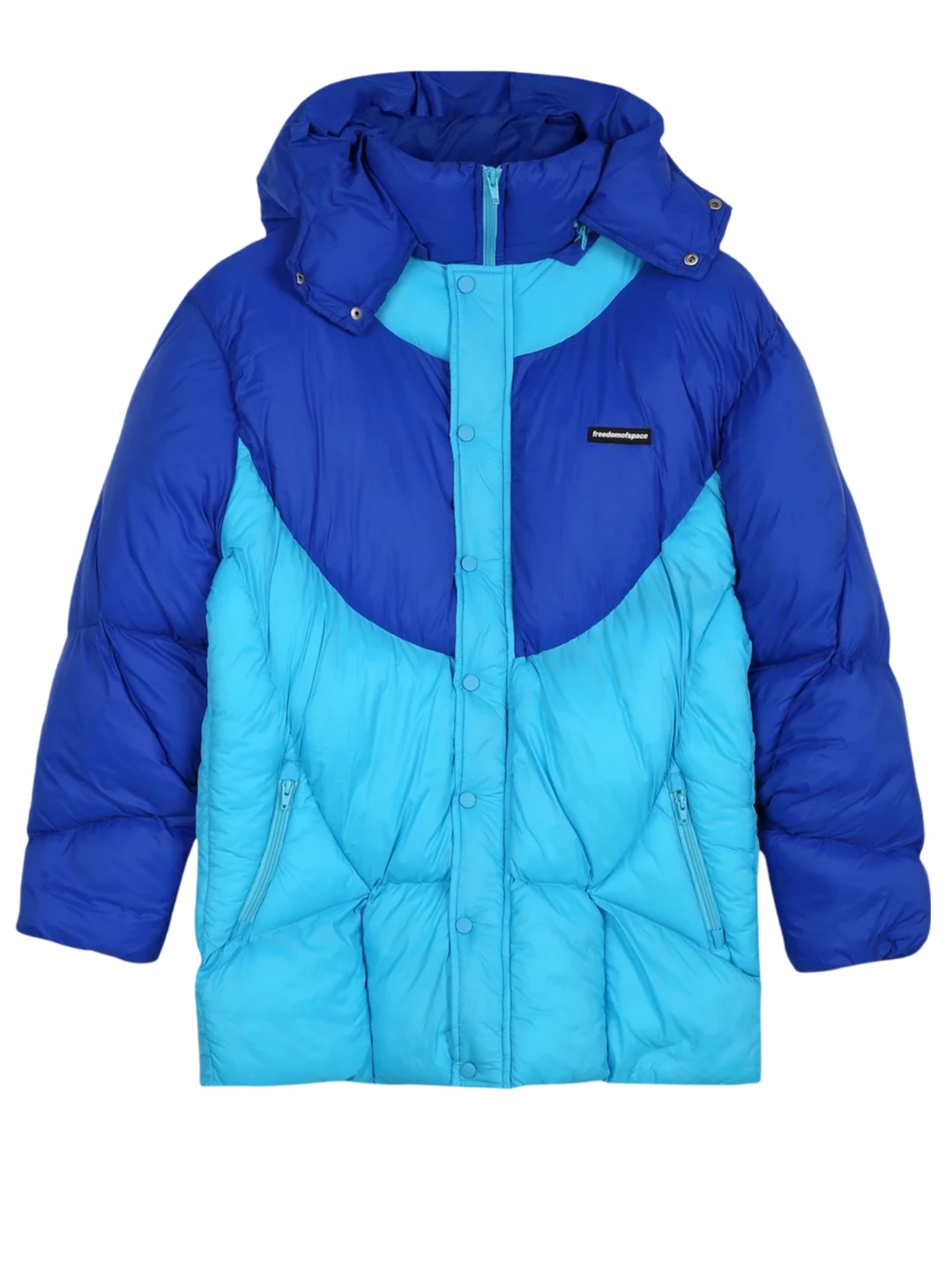 HEART PUFFER JACKET - Mavi