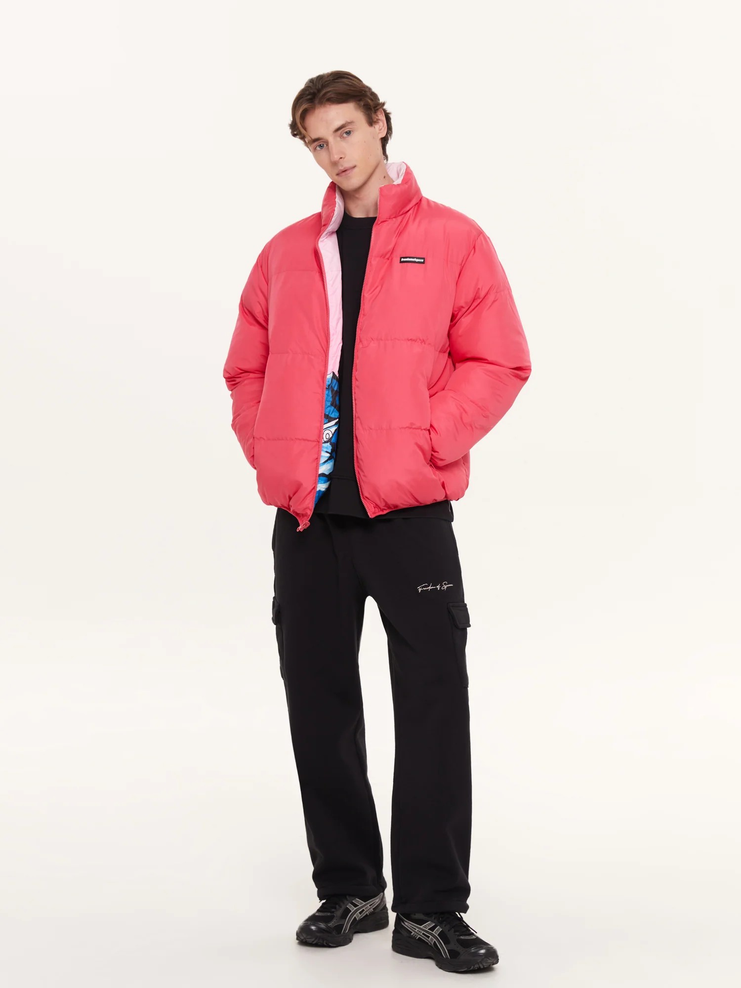 REVERSIBLE PUFFER JACKET - Pembe