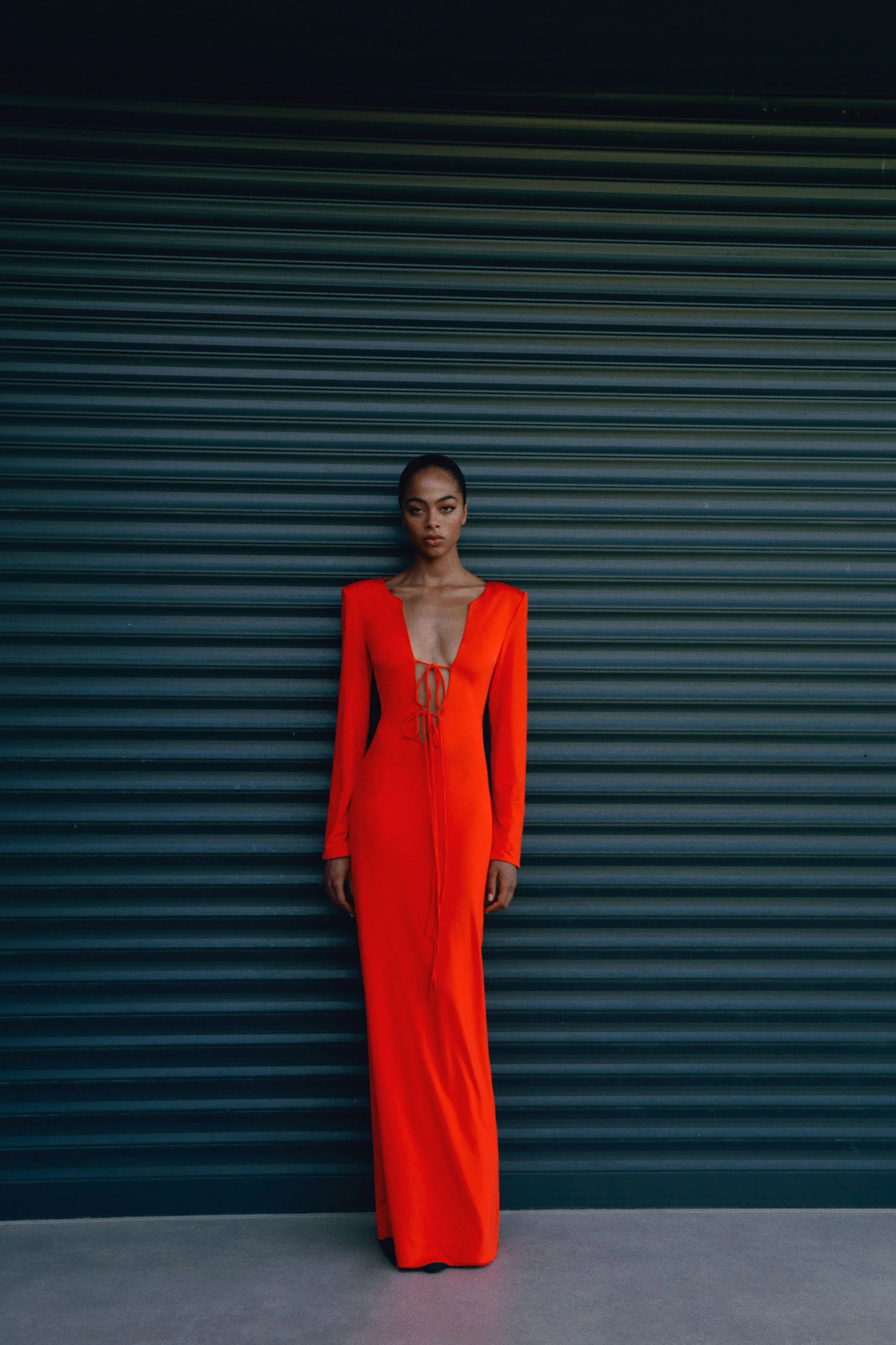 THE BRIA CRIMSON Maxi Elbise