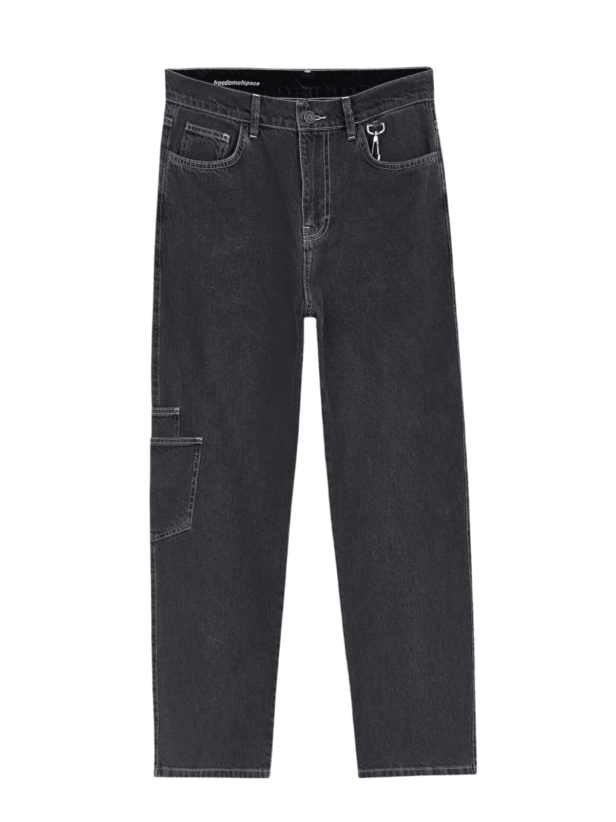 STONE WASHED Jean - Siyah