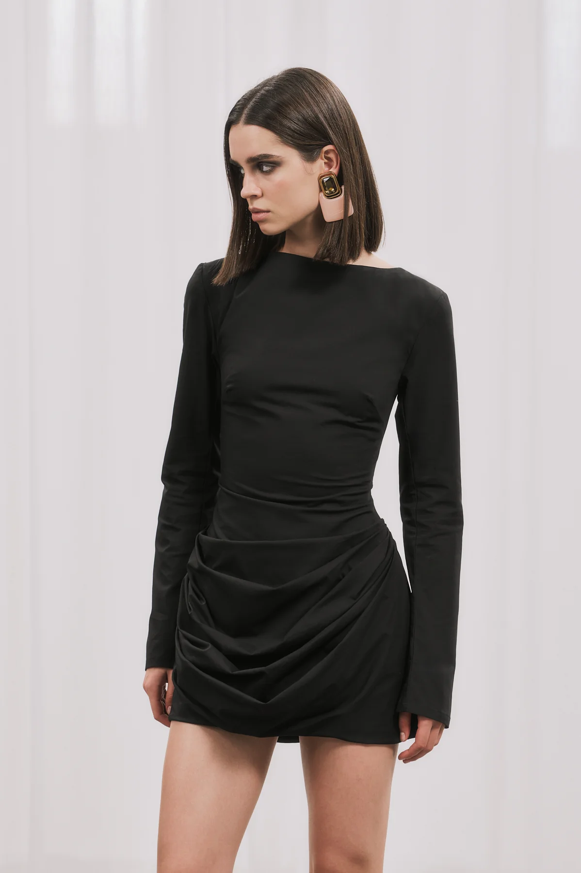 LEA Mini Elbise - Siyah