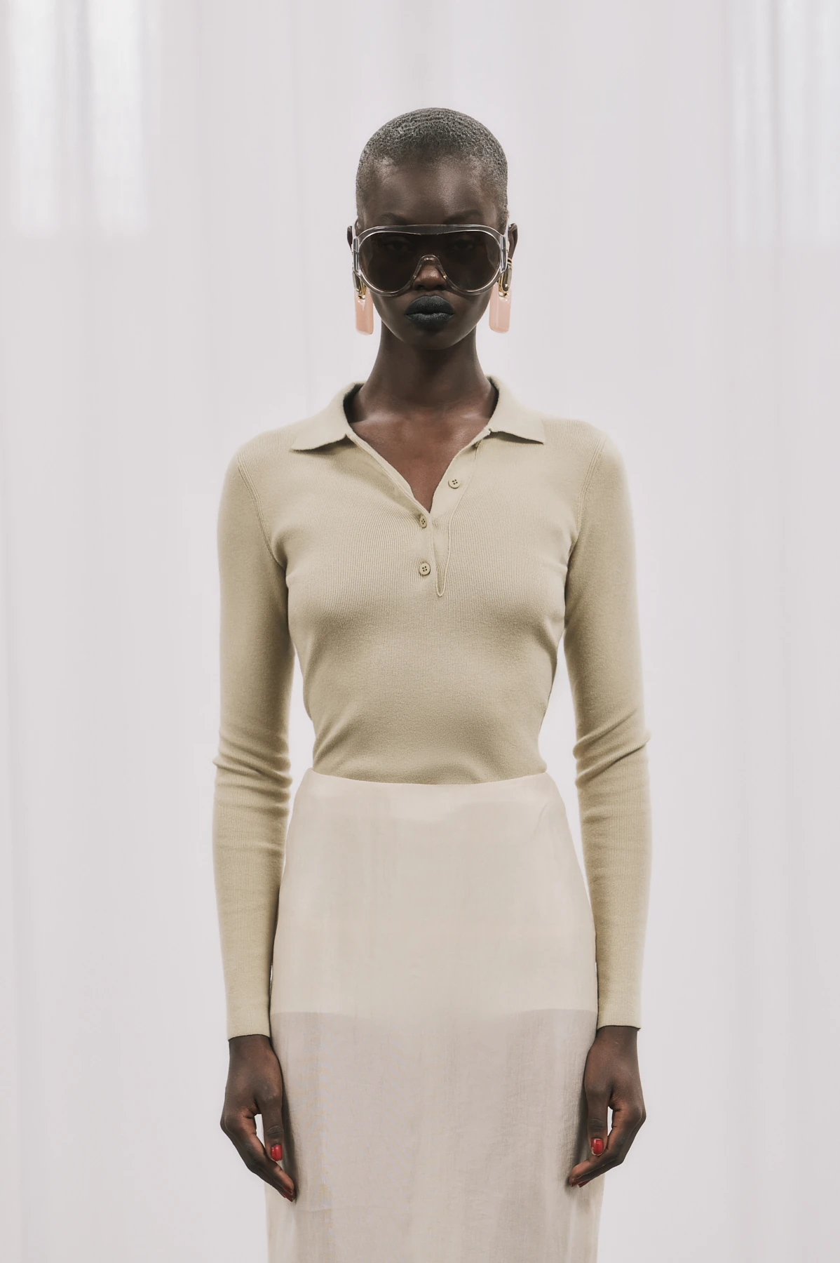 REVA Yakalı Triko - Lime