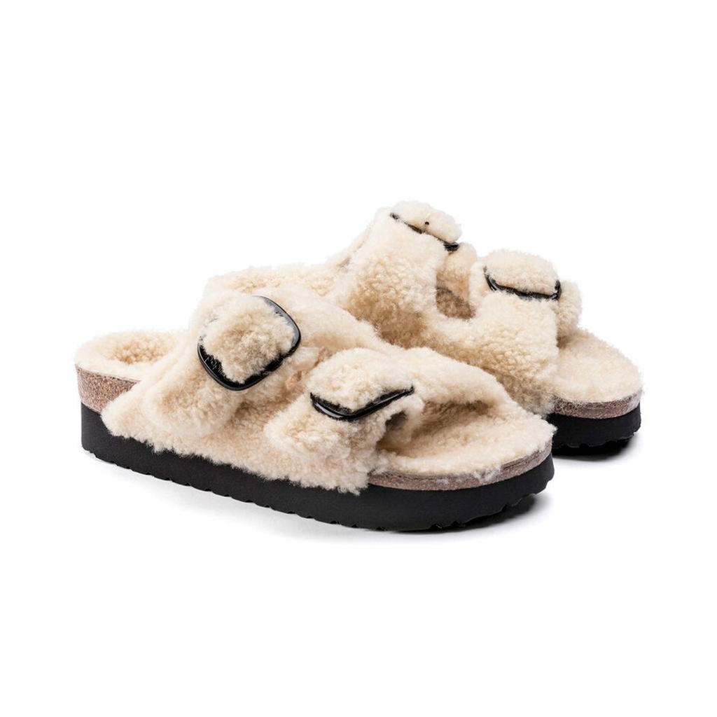 Arizona Big Buckle Platform Shearling Terlik