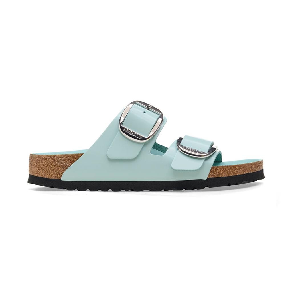 Arizona Big Buckle Parlak Deri Surf Green Terlik   