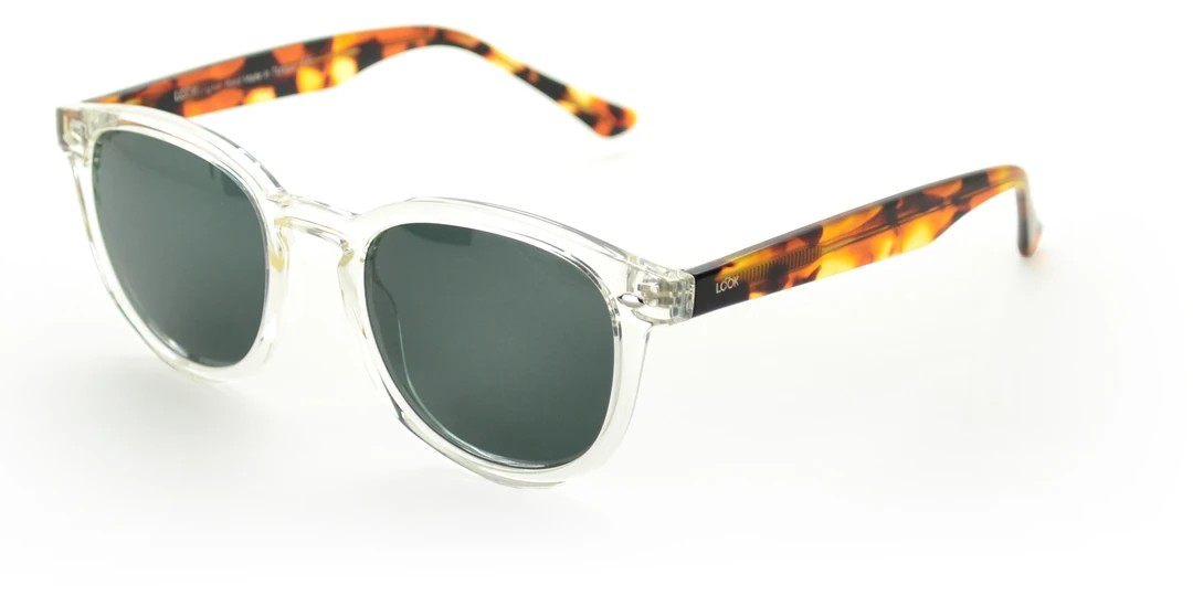 LANGDON BOLD Unisex Güneş Gözlüğü - Crystal Chocolate / Green
