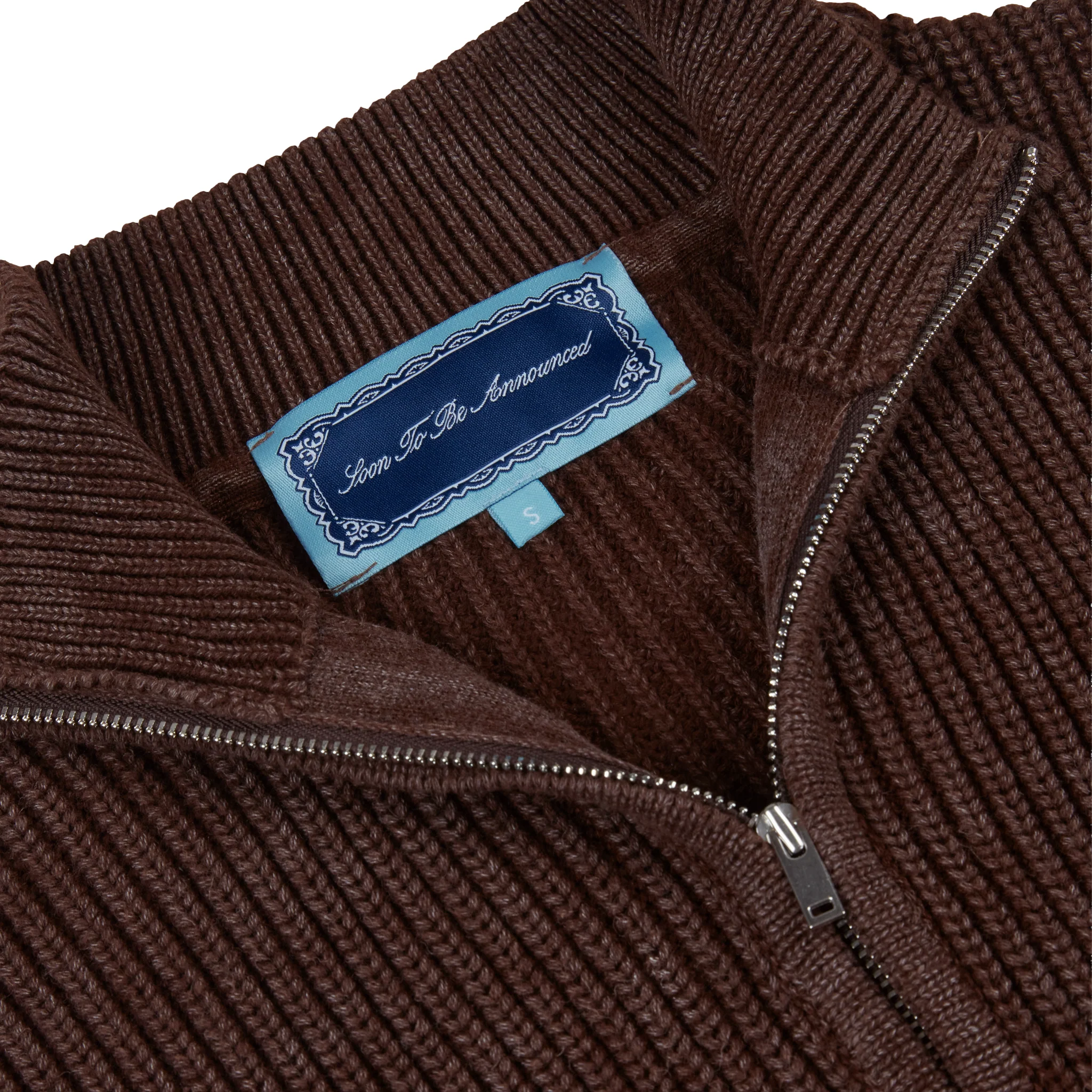 STBA Fermuarlı Triko Kazak - Kahverengi