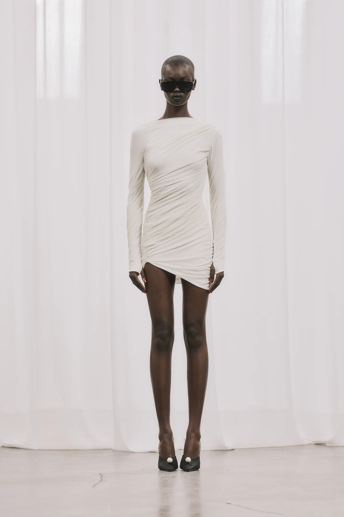 MELS Mini Elbise - Ecru