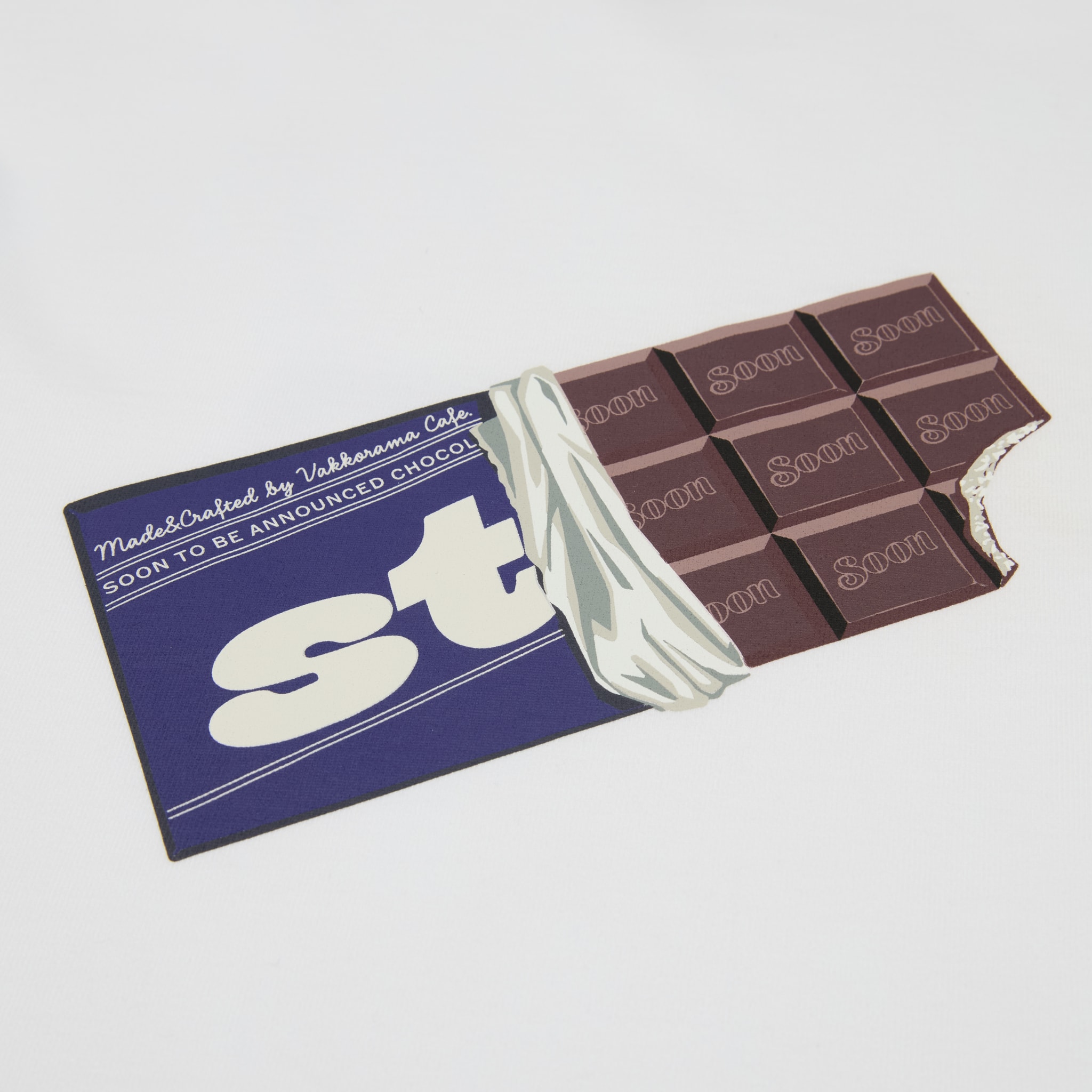 DARK CHOCOLATE L/S T-Shirt - Beyaz