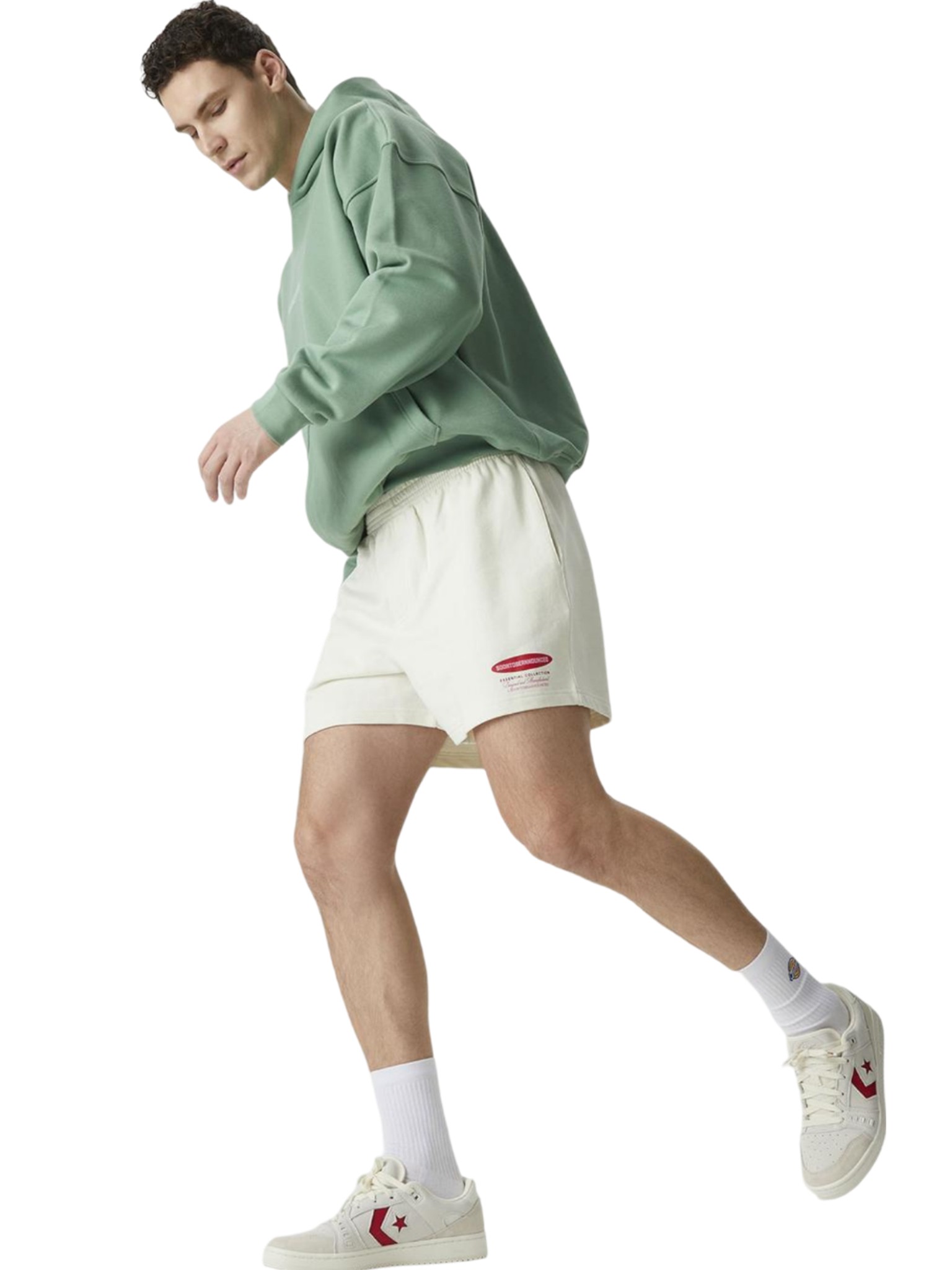 ESSENTIALS LOGO Shorts - Off White 
