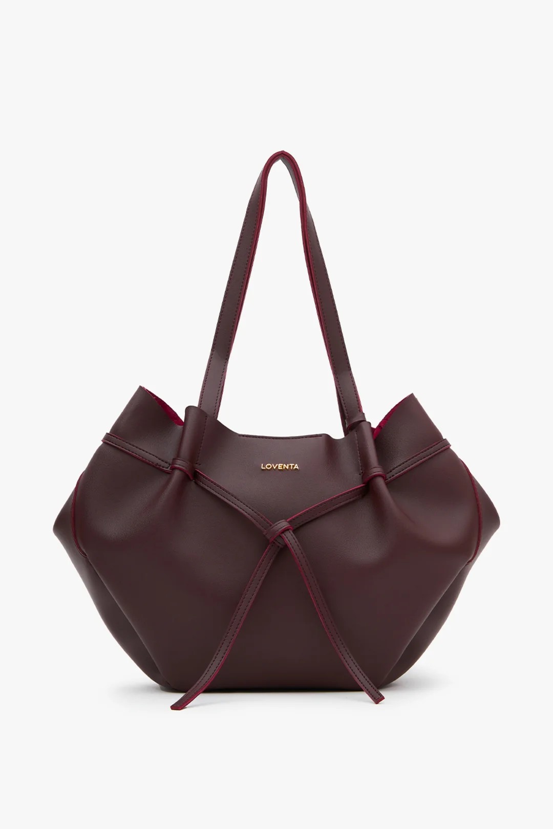 NIESHA Large Tote Çanta - Bordo