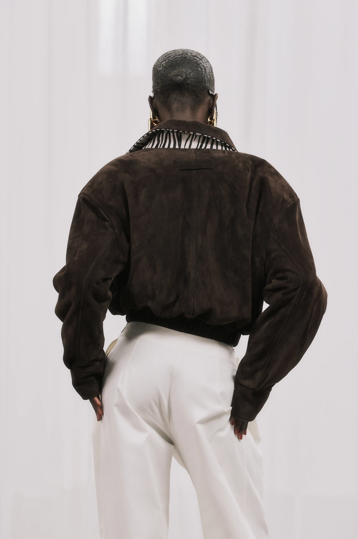 STORMIE Süet Deri Ceket  - Koyu Kahve