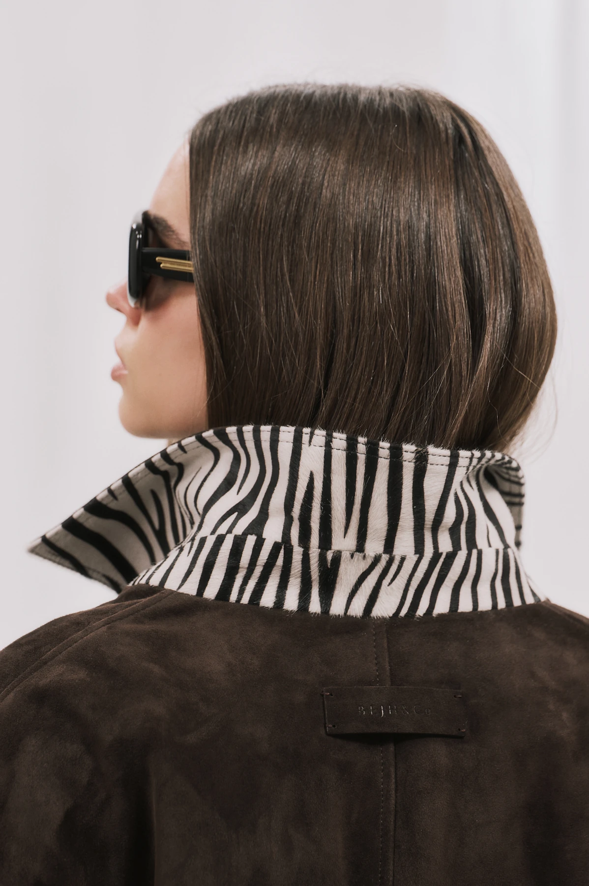 STORMIE Süet Deri Ceket  - Koyu Kahve