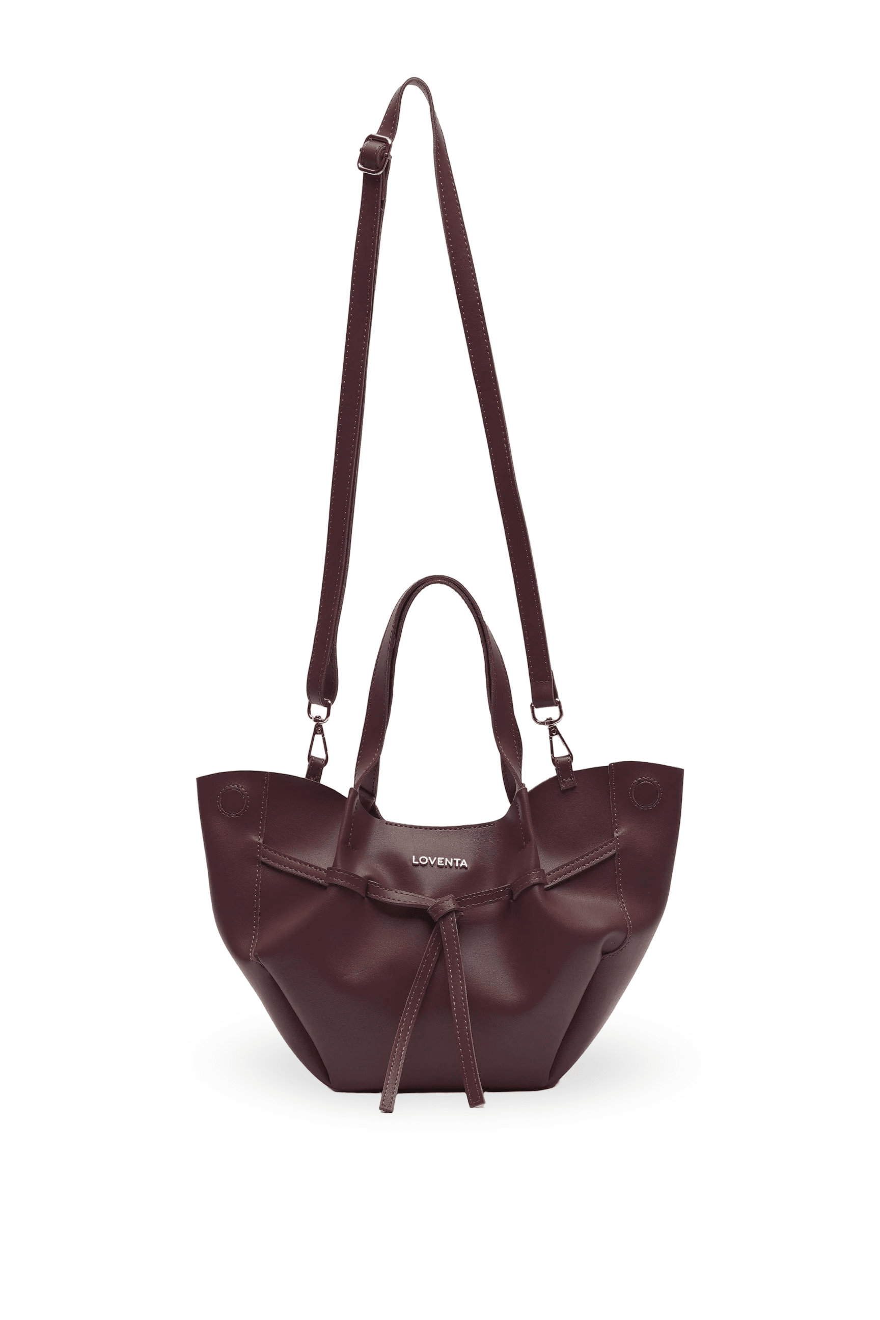 NIESHA Mini Tote Çanta - Bordo