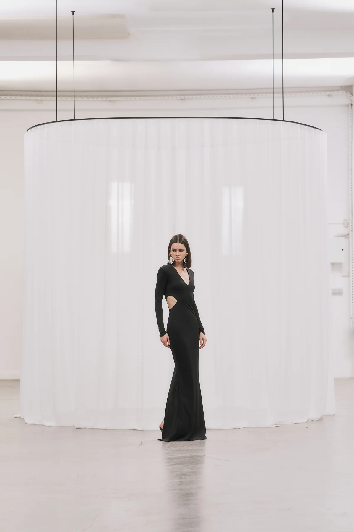 TATE Maxi Elbise - Siyah