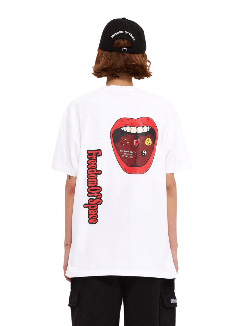 LIPS T-shirt - Beyaz