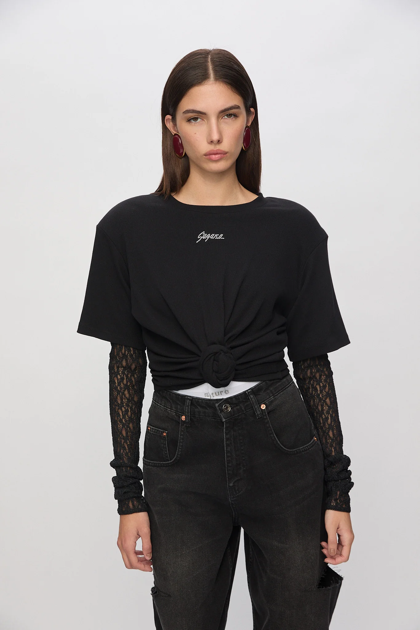 MARILYN Üst - Siyah