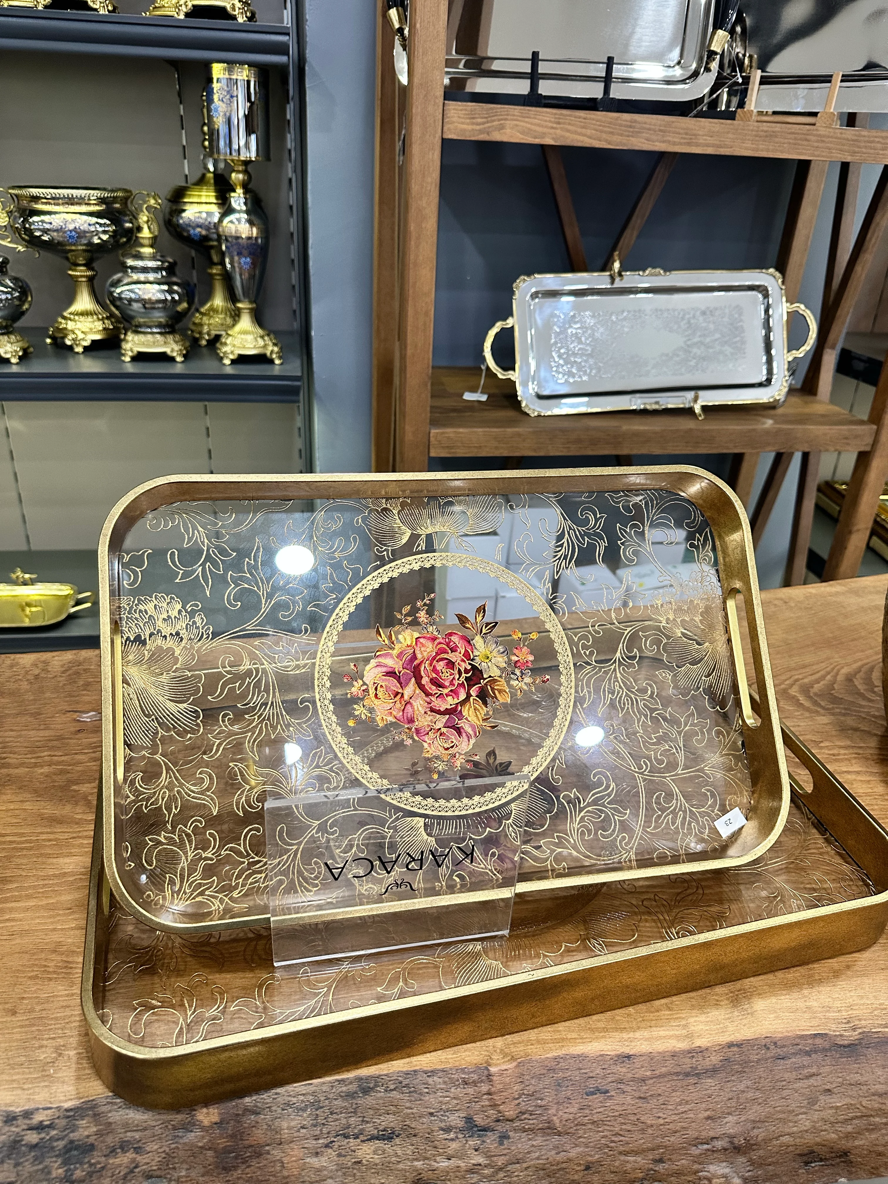 Gül Mirası 2 li Tepsi Takımı