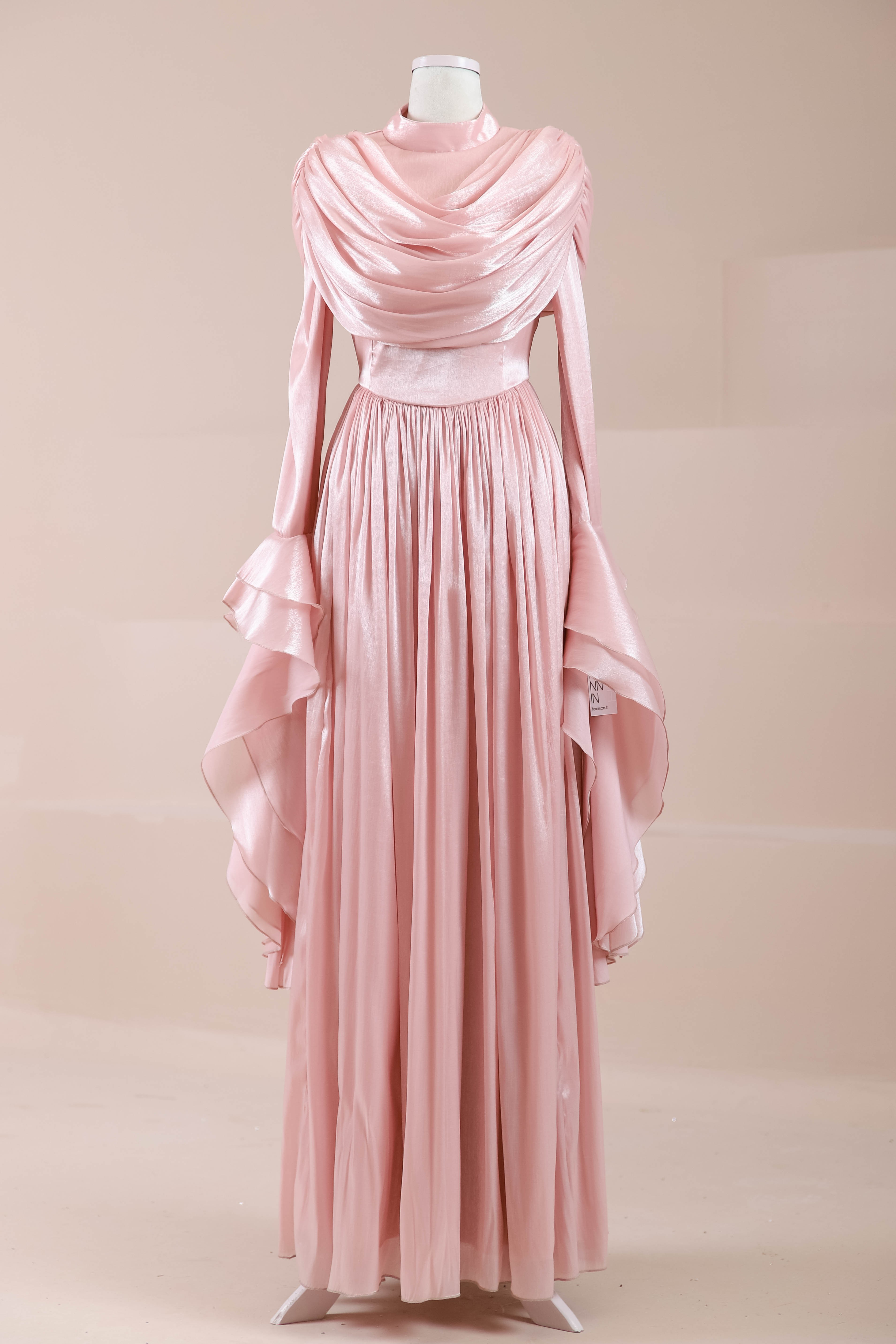 Arvia Tesettür Abiye - Powder Pink