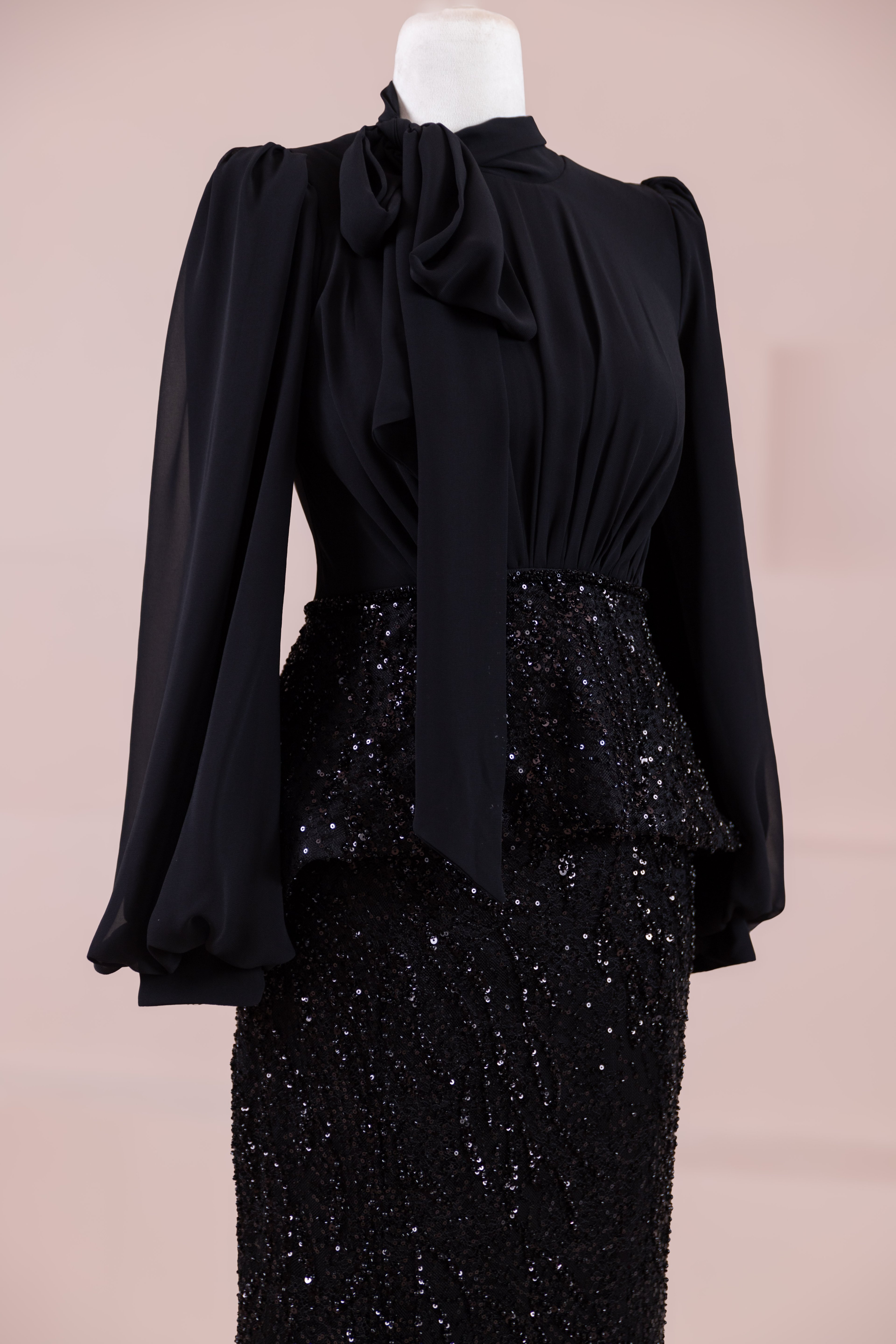 Nişa Tesettür Abiye - Black