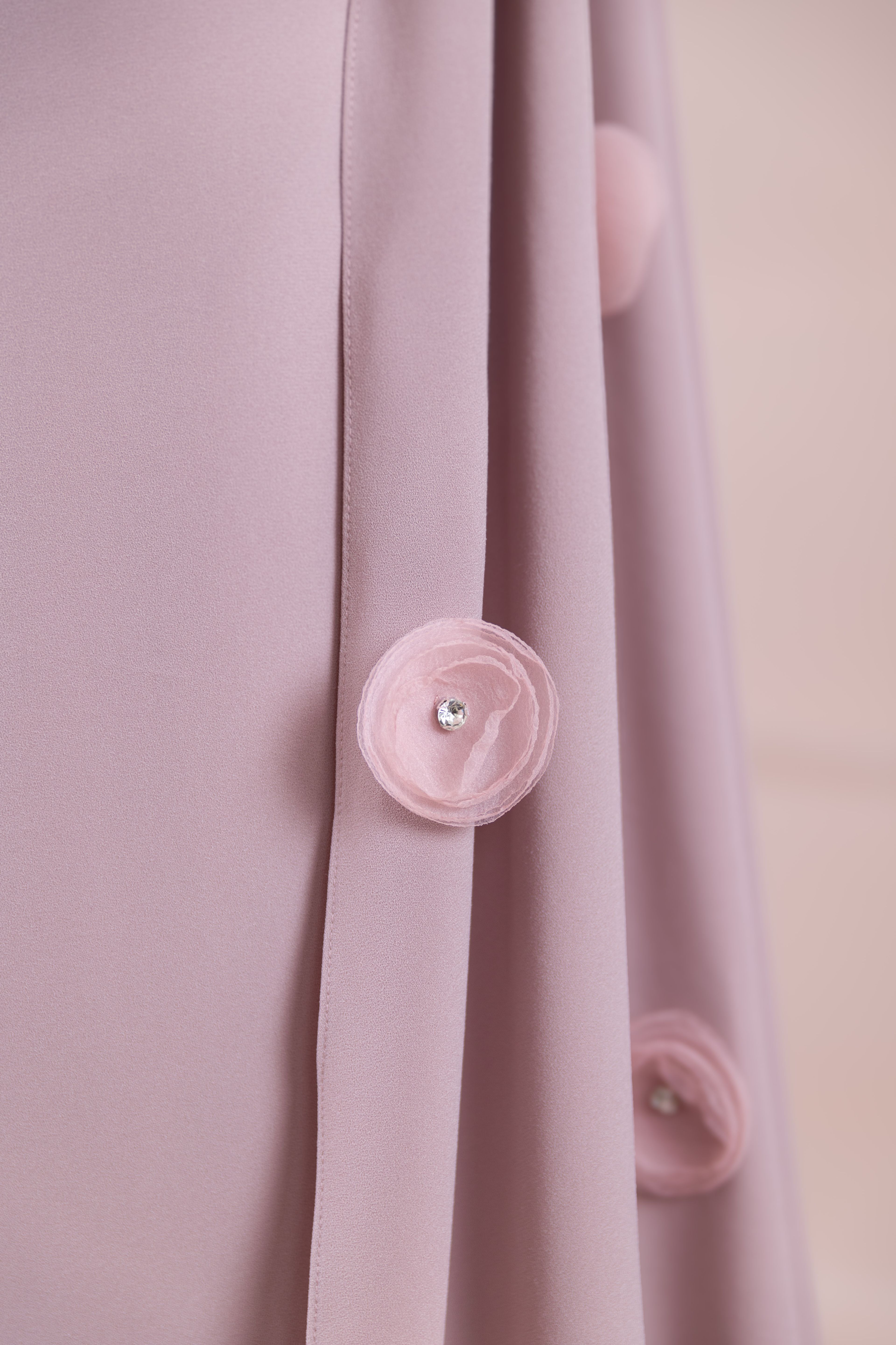 Mire Tesettür Abiye - Powder Pink