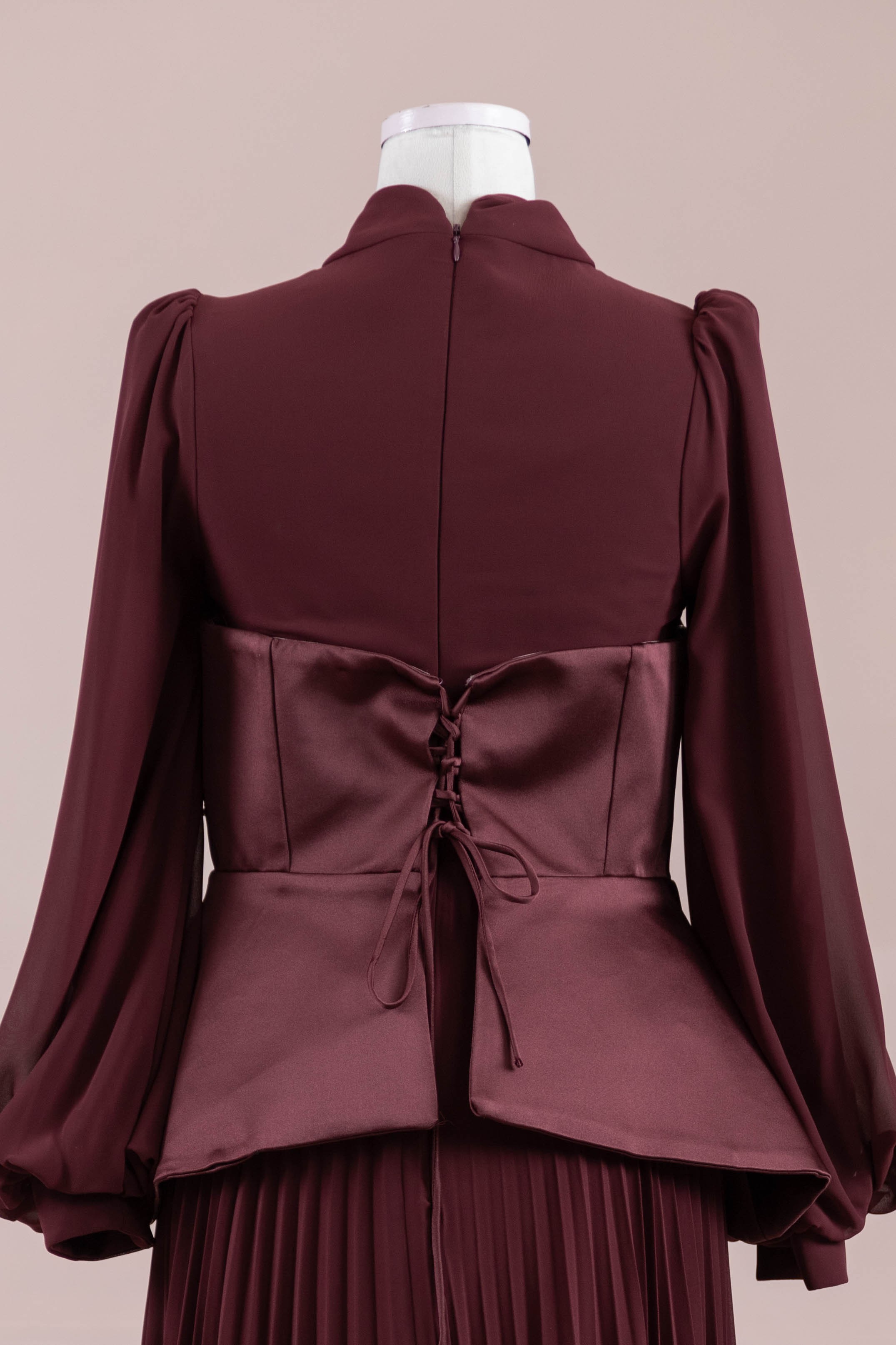 Eyla Tesettür Abiye - bery burgundy