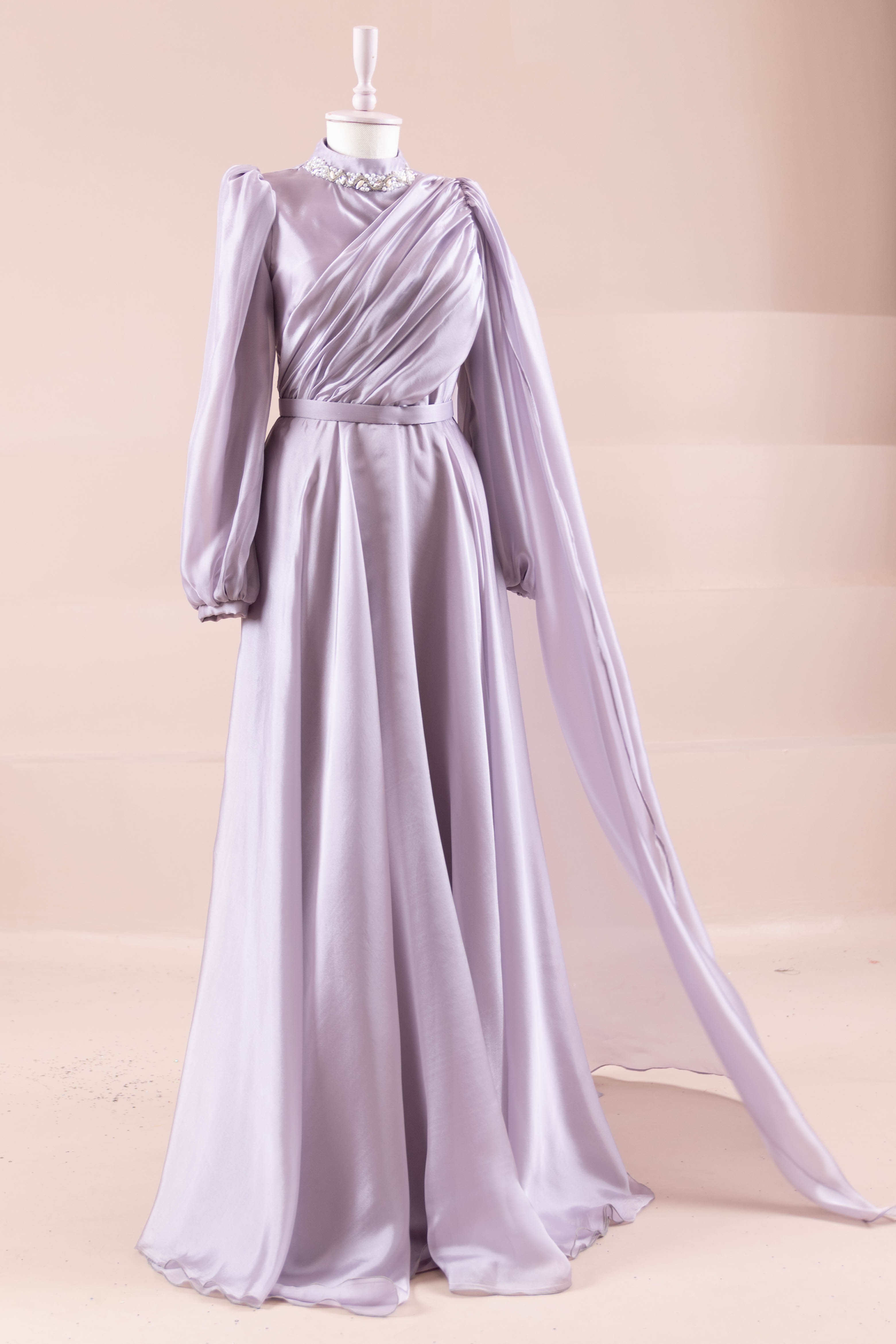 Liora Tesettür Abiye - Lilac