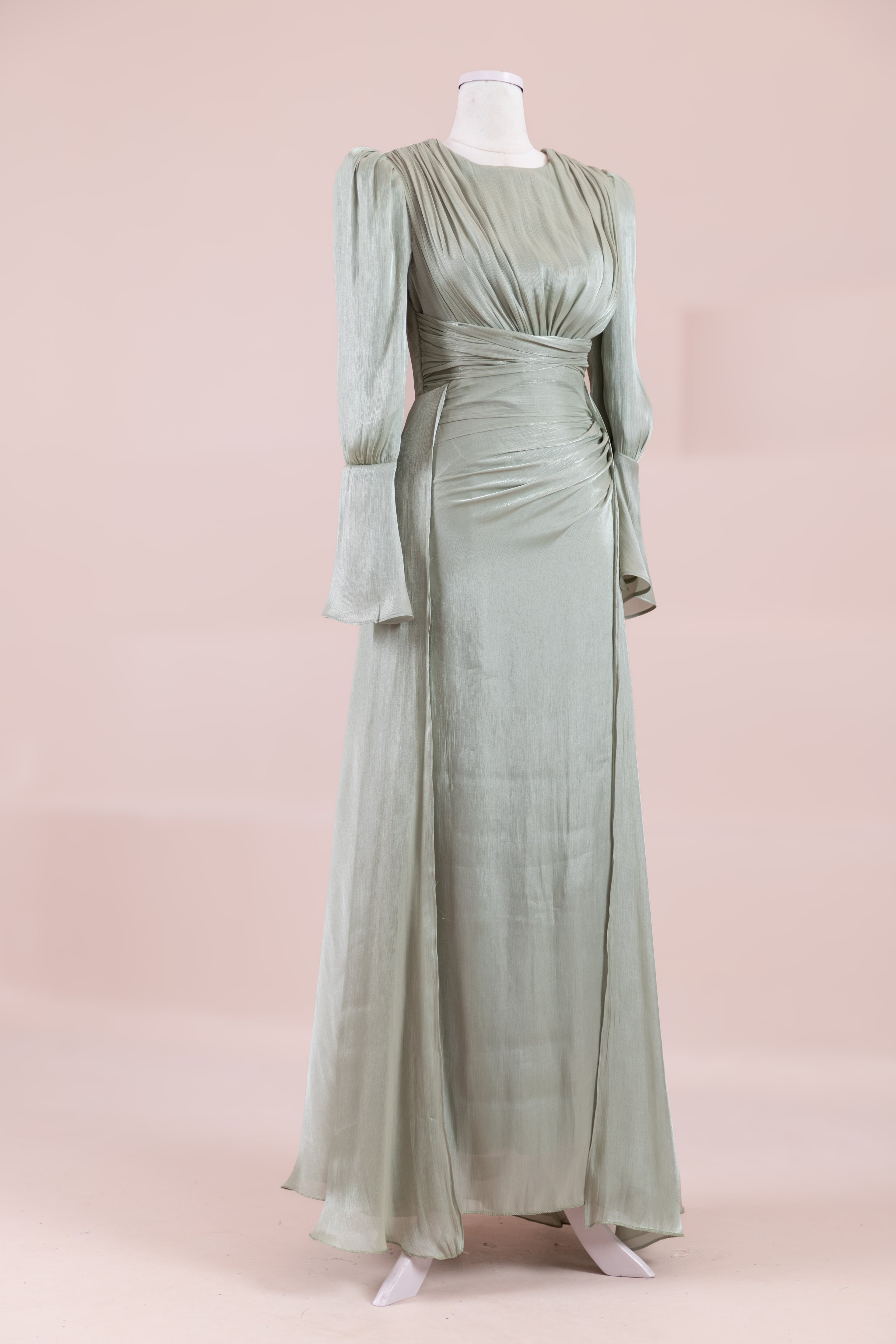 Glamour Tesettür Abiye - mint