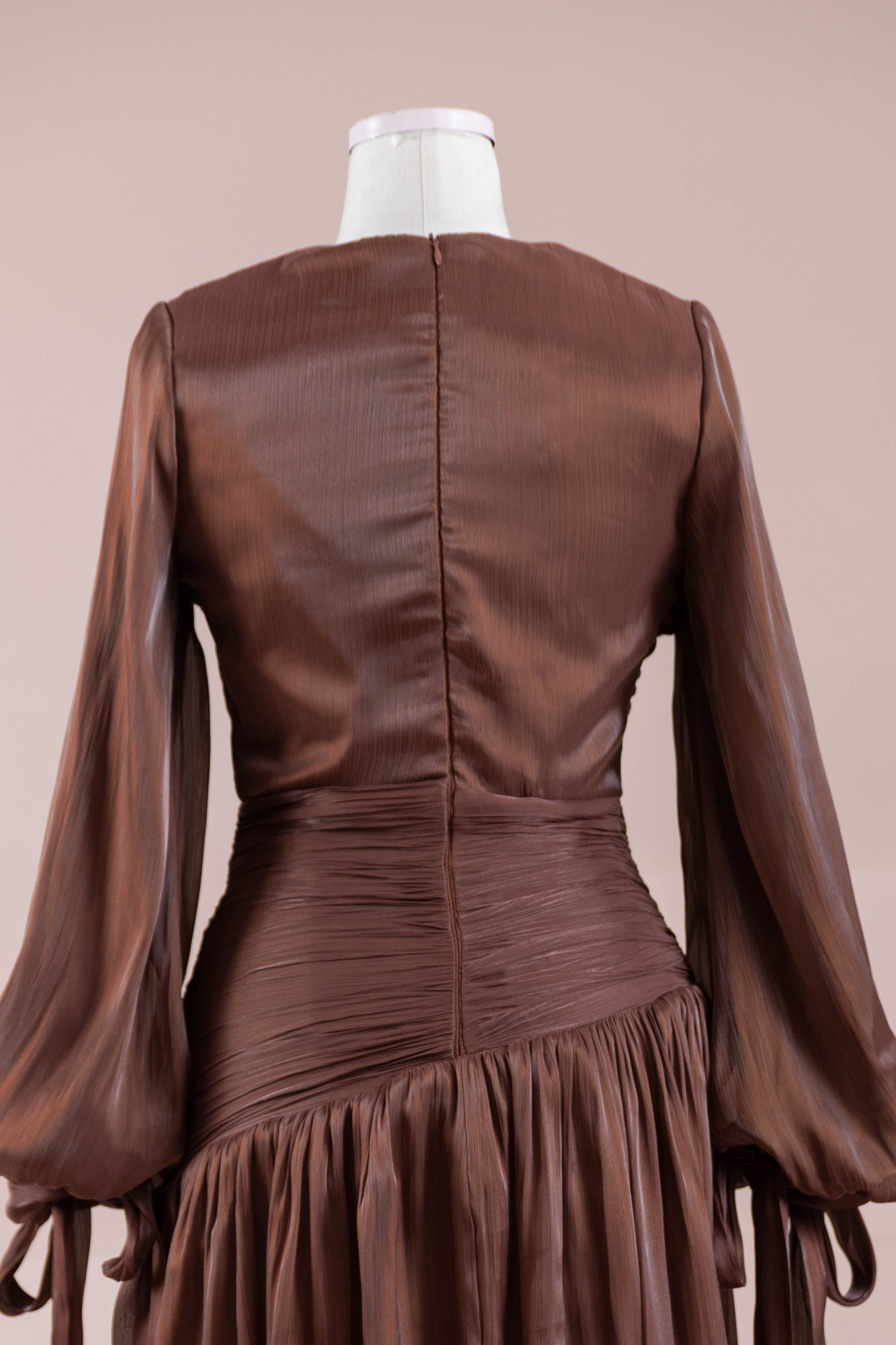 Lova Tesettür Abiye - berry brown