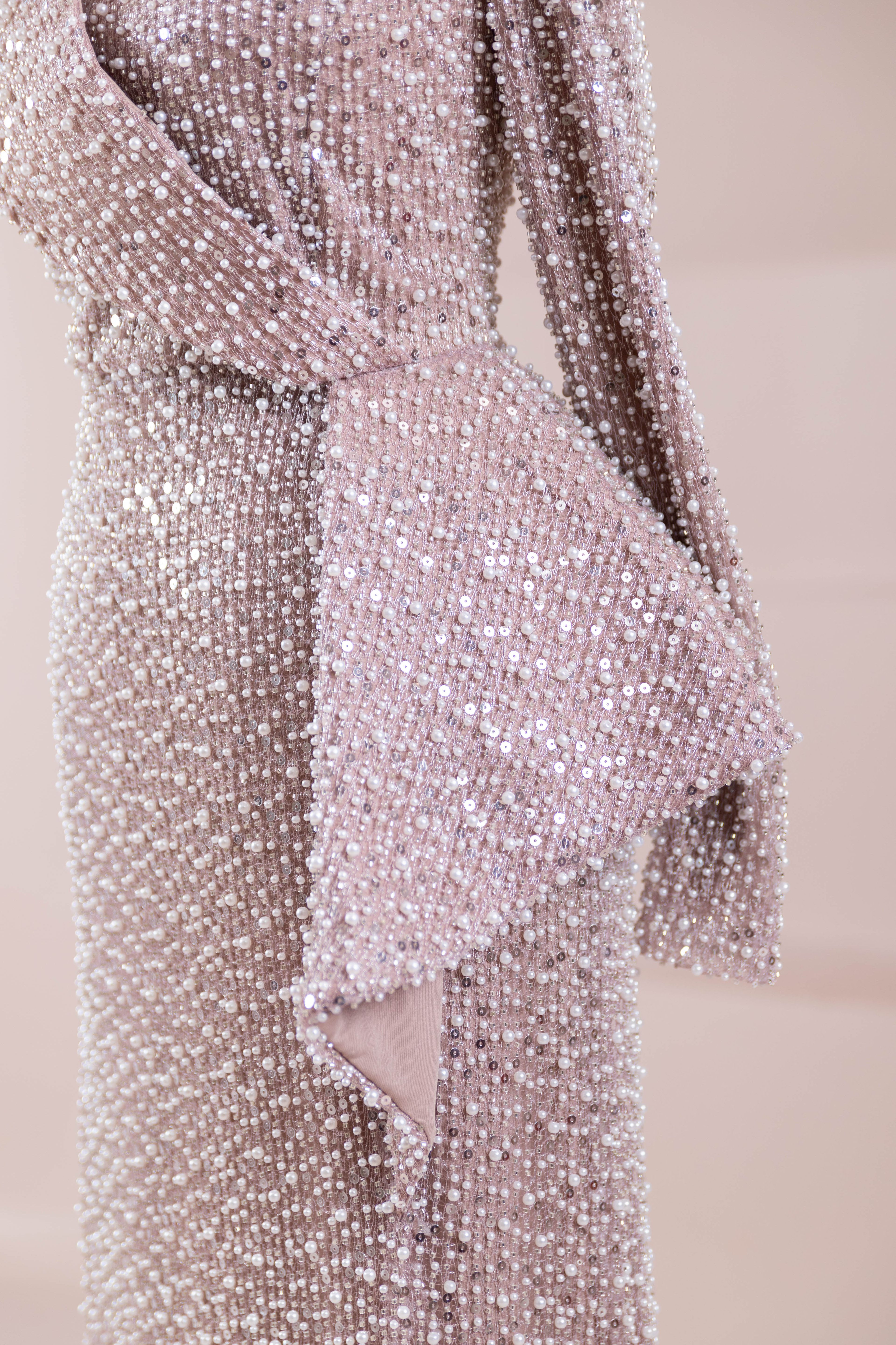 Ziva Tesettür Abiye - Powder Pink