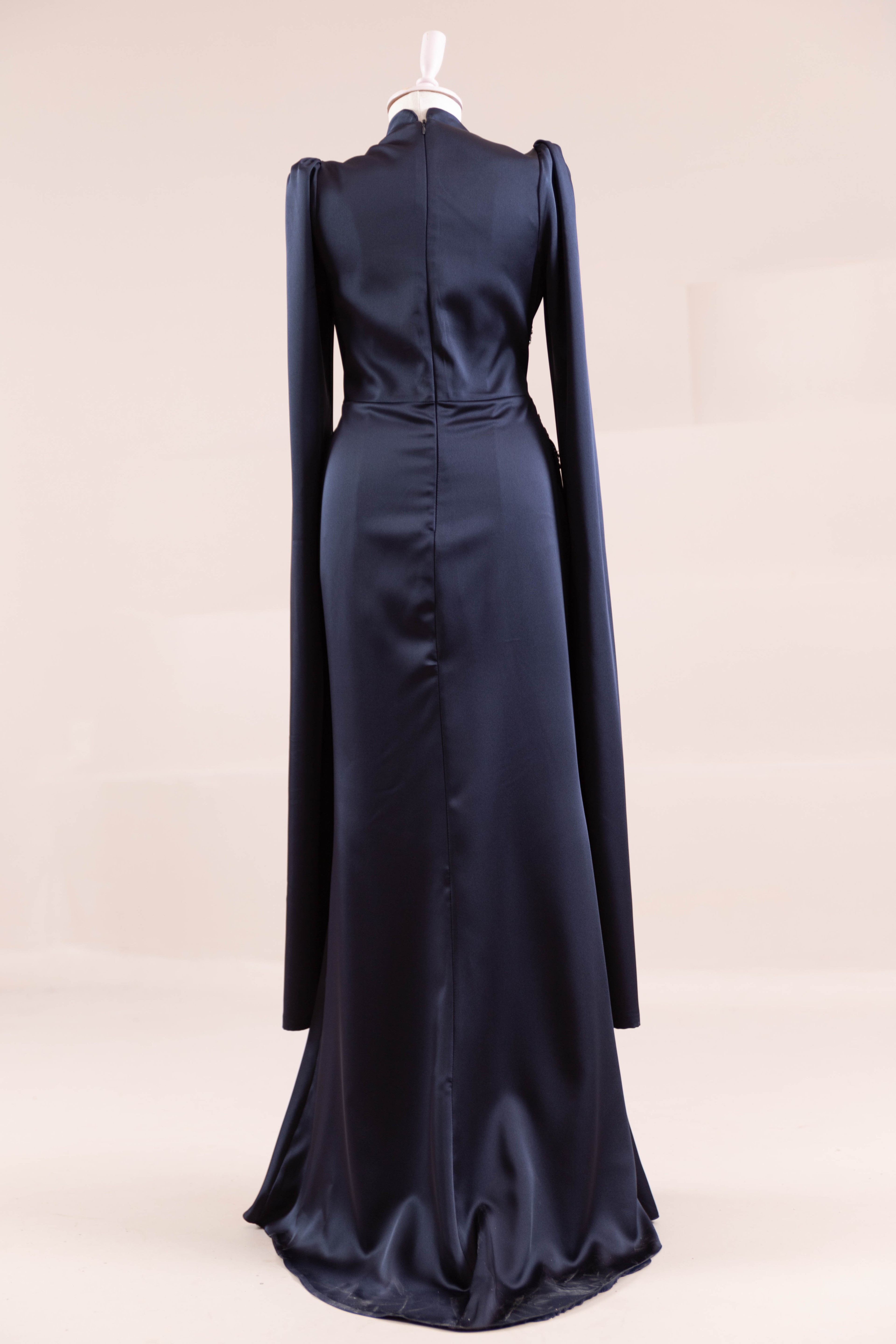 Faris Tesettür Abiye - Navy Blue