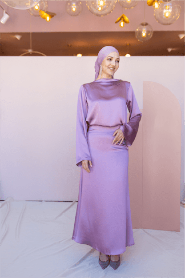 Candida Hijab Set - Lilac