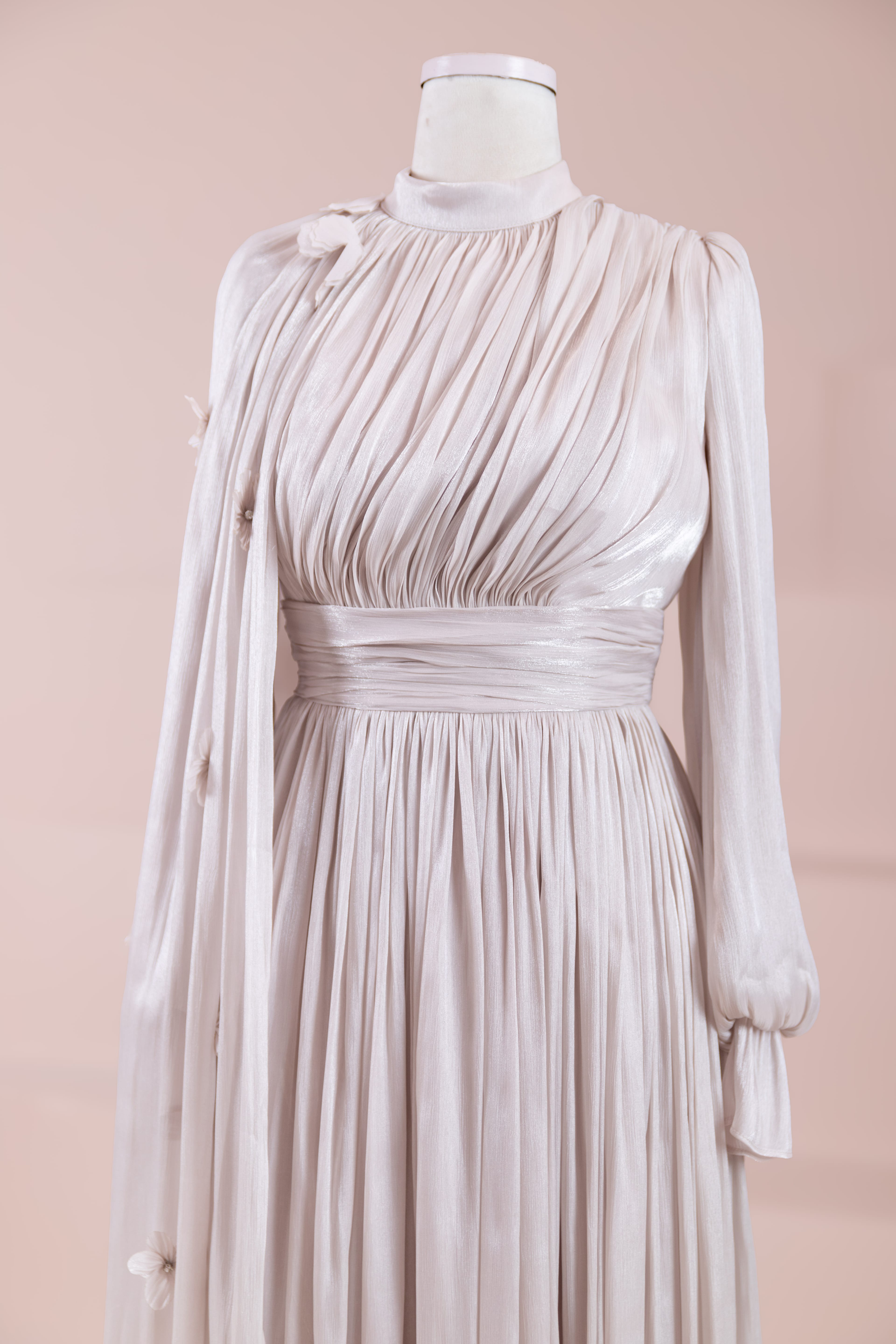Sivra Tesettür Abiye - Beige