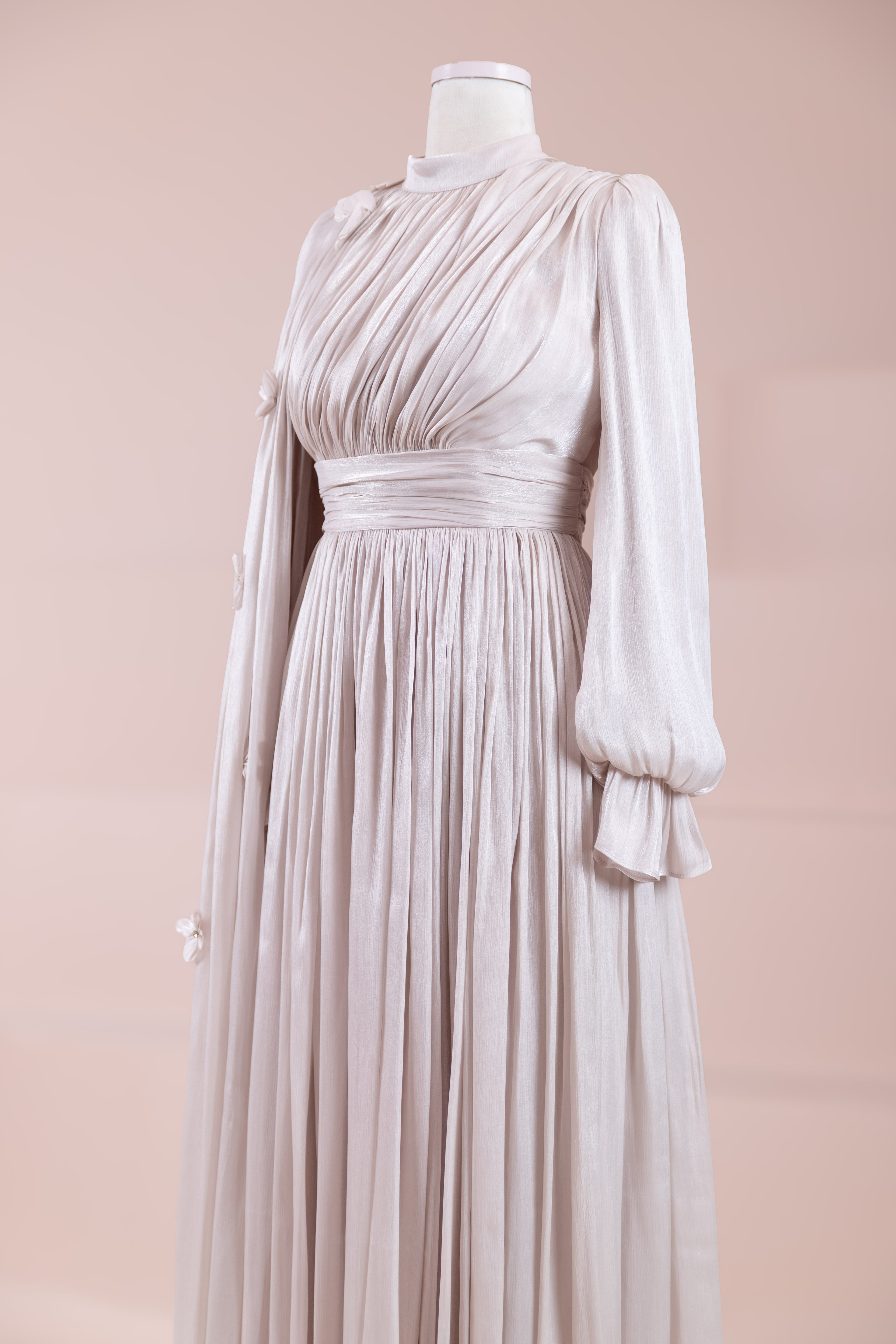 Sivra Tesettür Abiye - Beige
