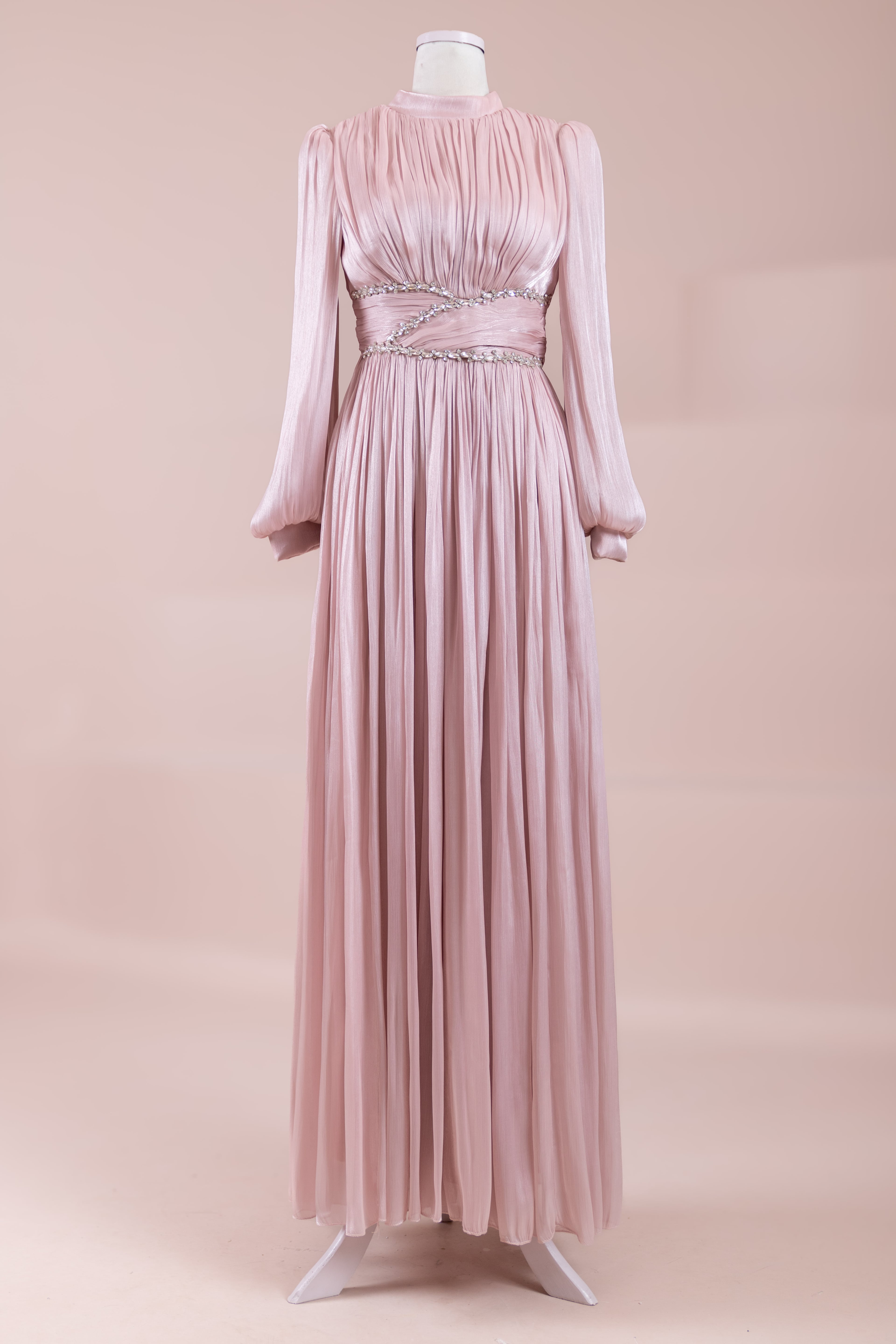 Elin Tesettür Abiye - Powder Pink