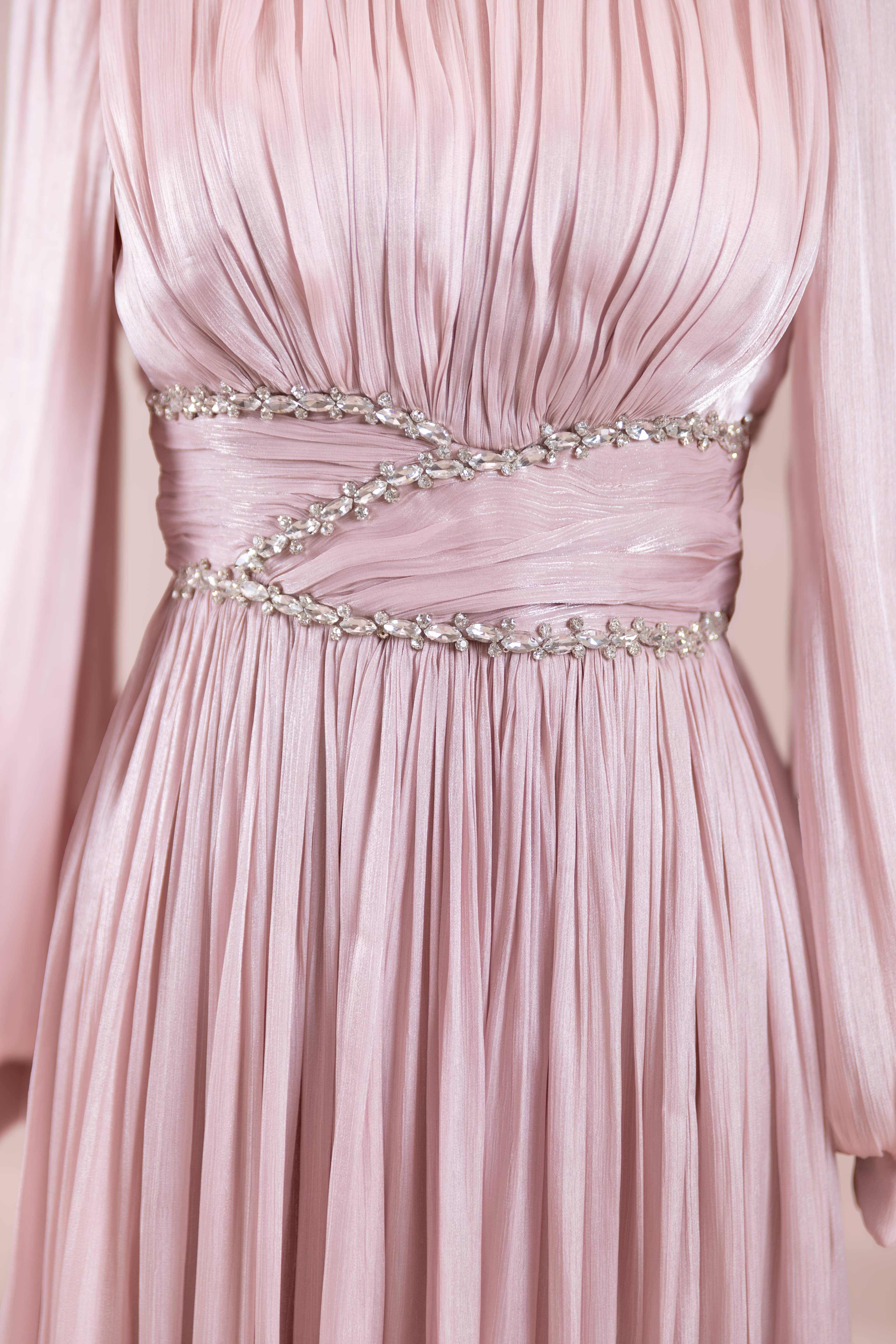 Elin Tesettür Abiye - Powder Pink