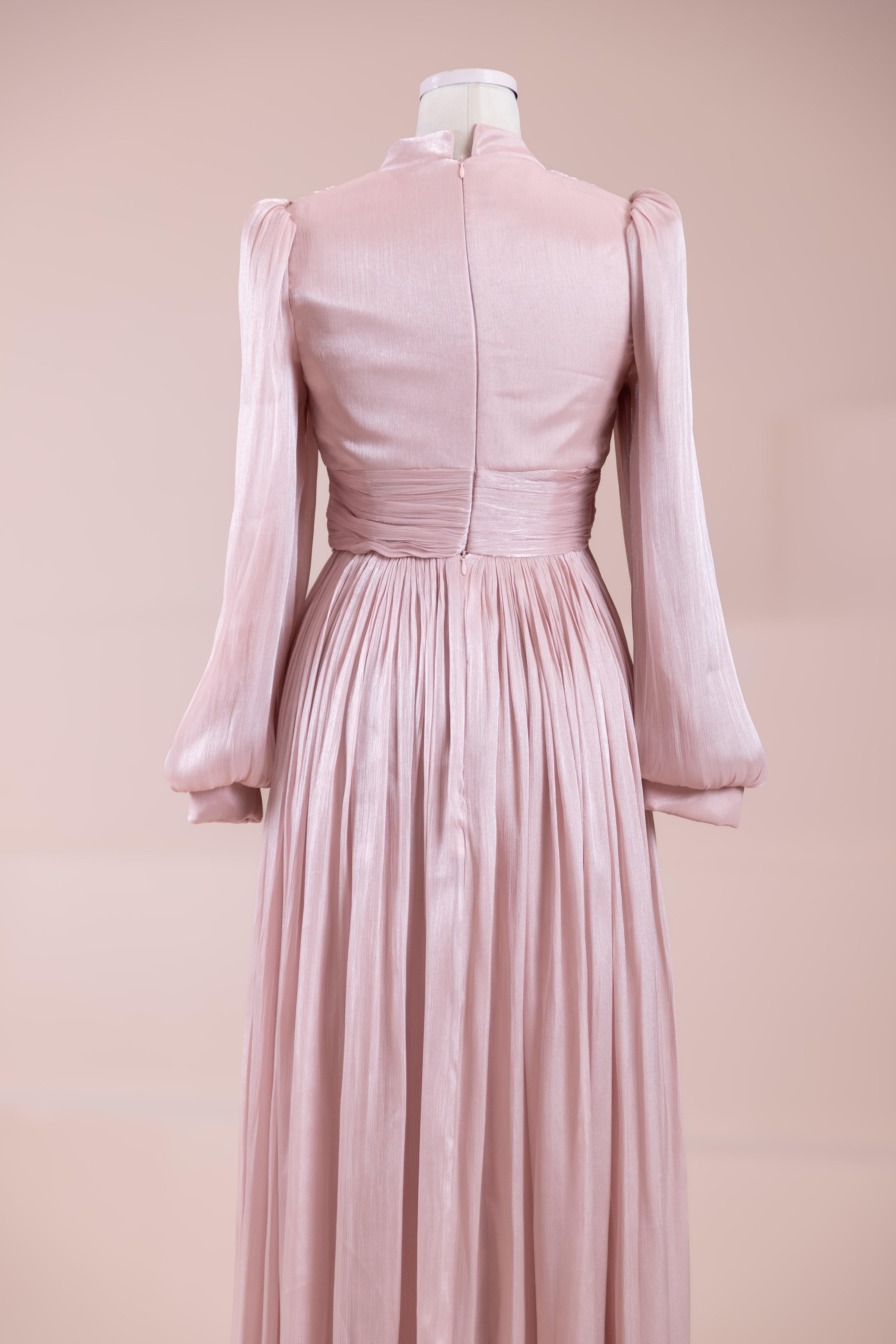 Elin Tesettür Abiye - Powder Pink