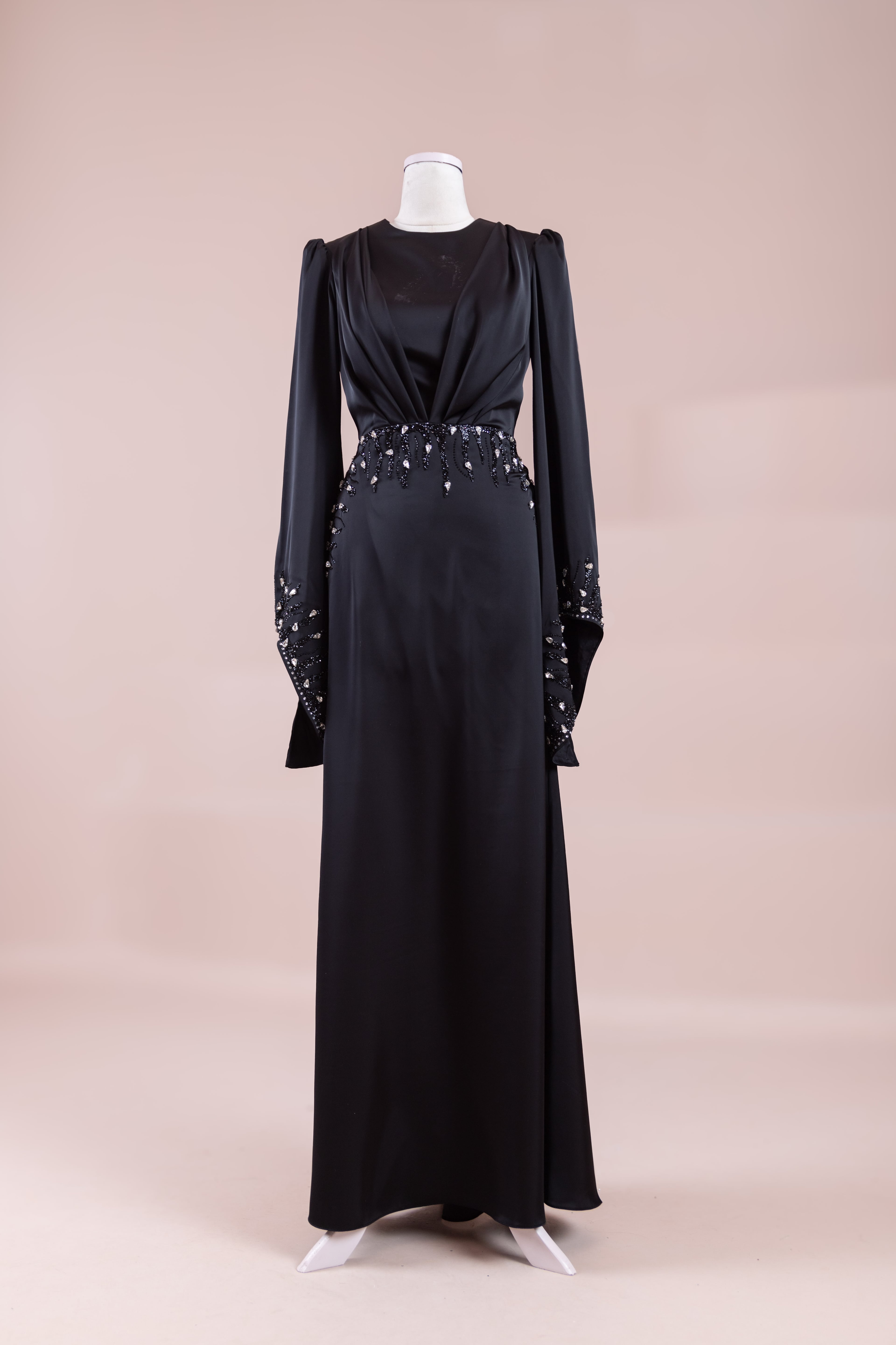 Sue Tesettür Abiye  - Black