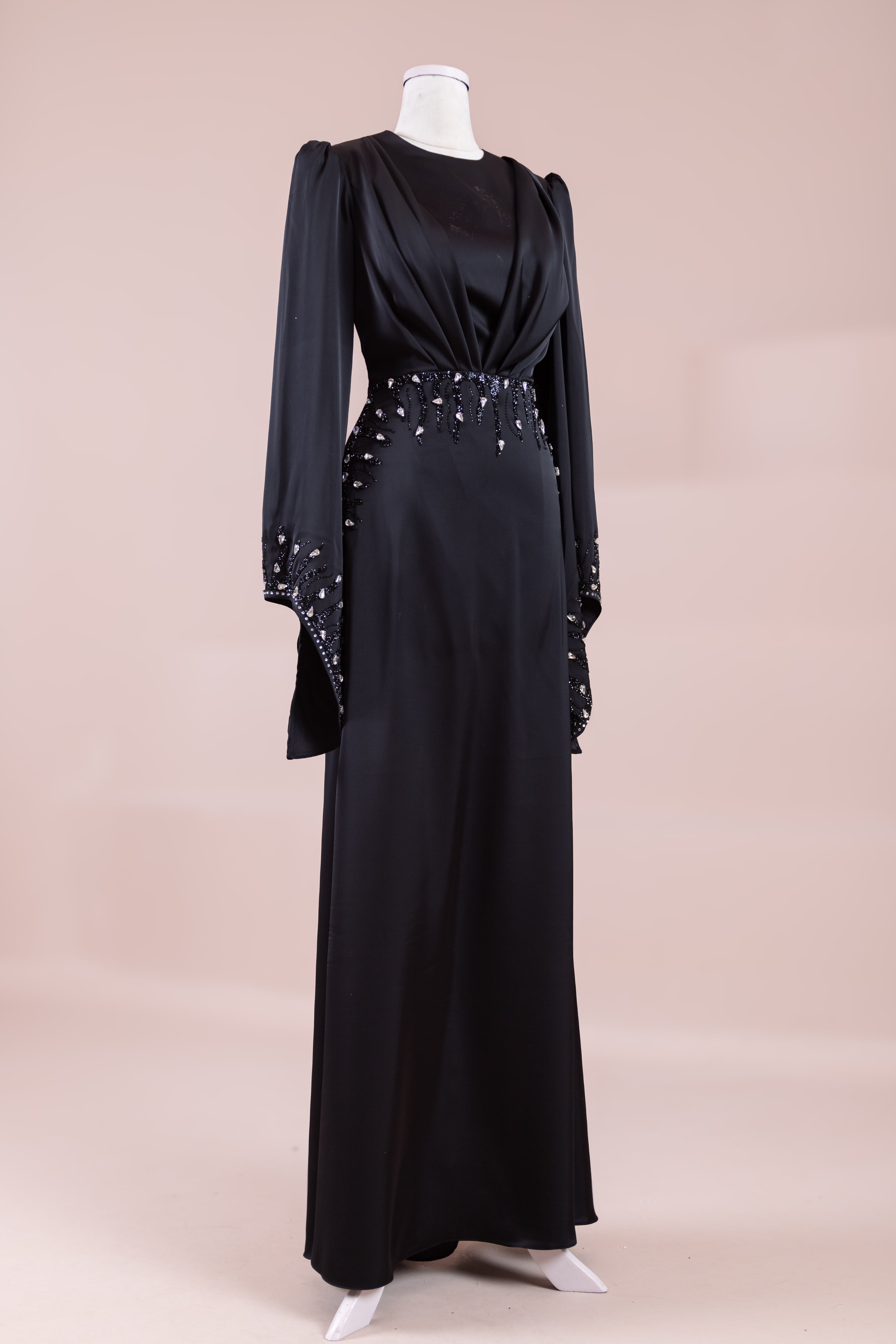 Sue Tesettür Abiye  - Black