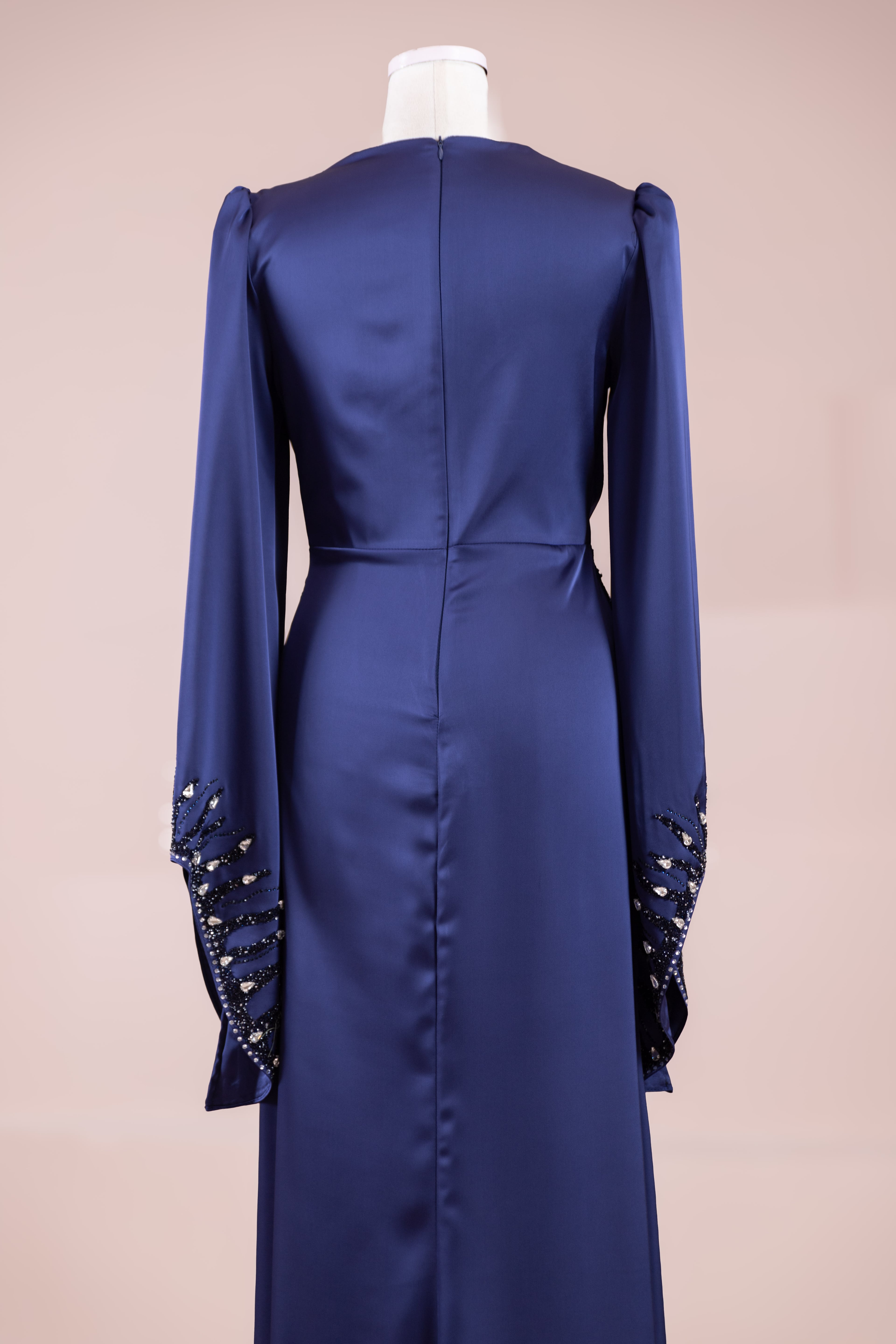 Sue Tesettür Abiye  - Navy Blue