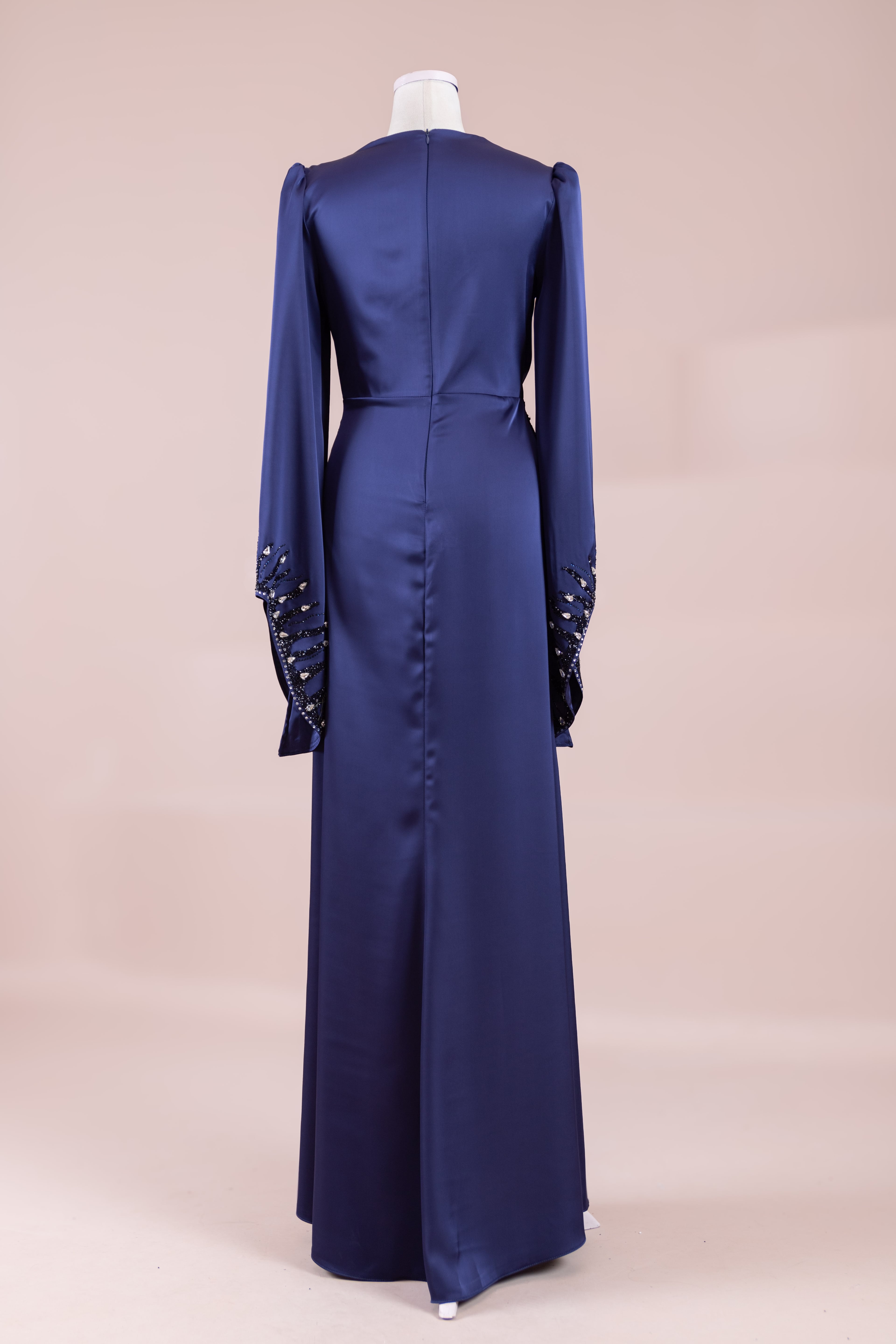 Sue Tesettür Abiye  - Navy Blue