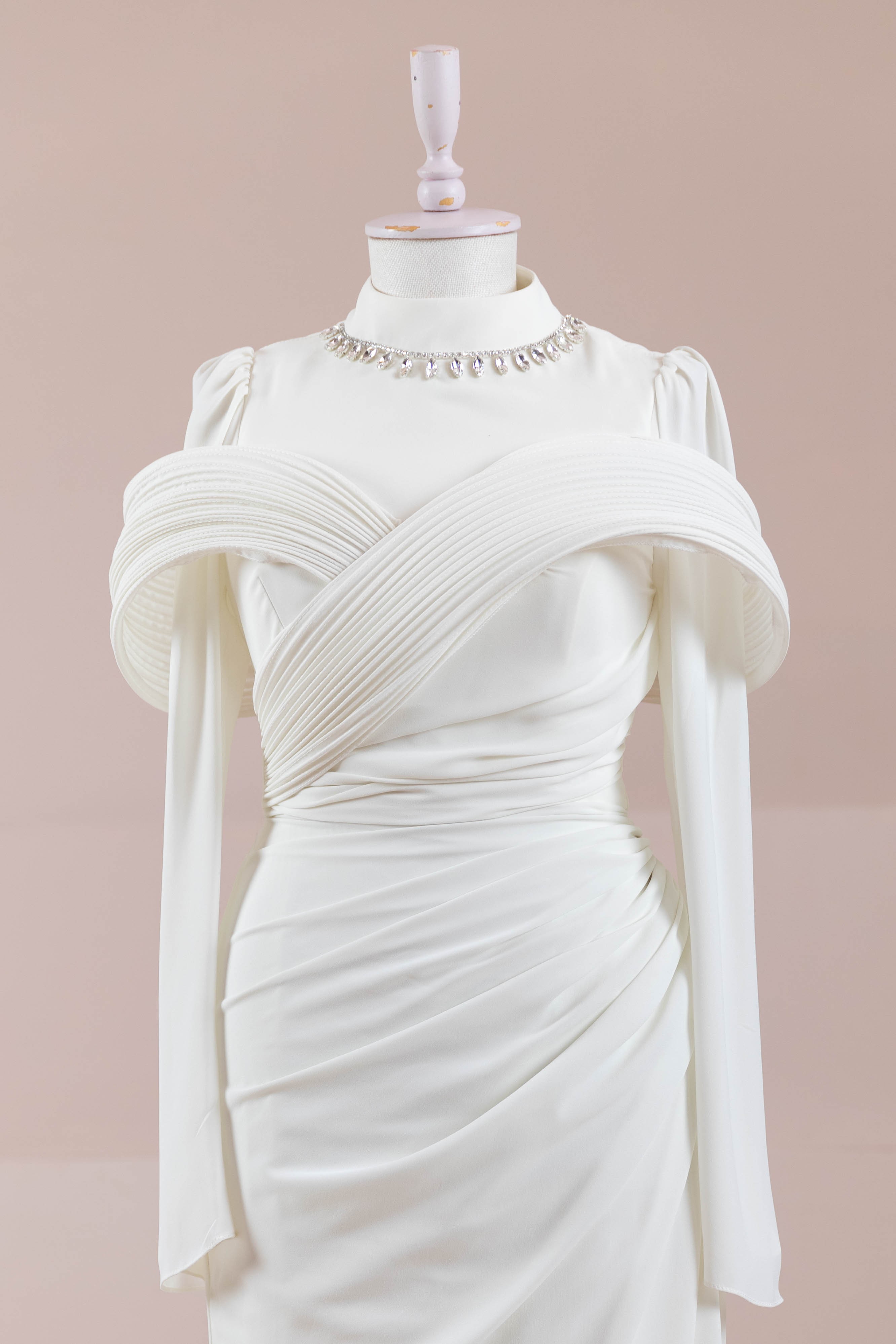 Charm Tesettür Abiye - White